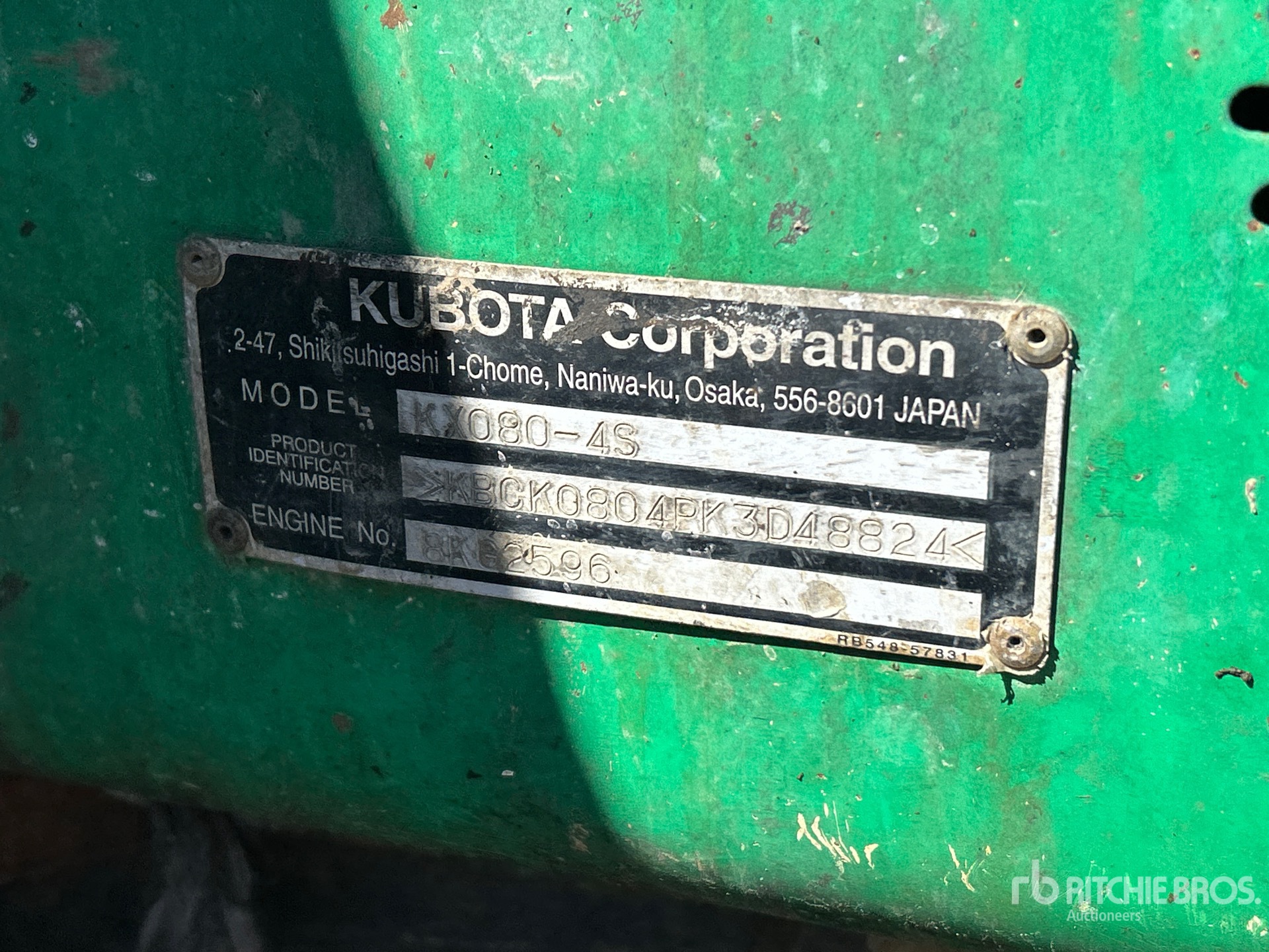 2019 Kubota KX080-4S
