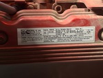 Engine with Emission Label