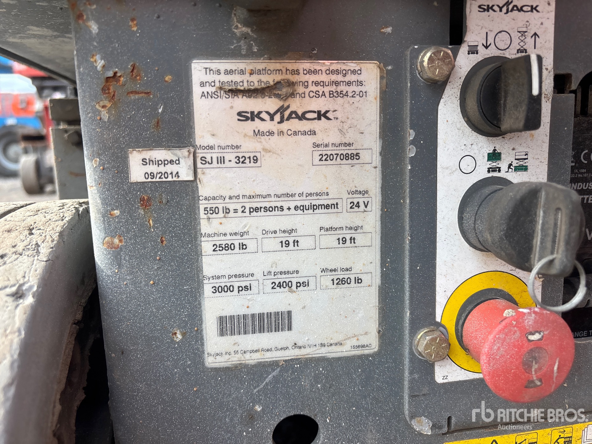 2015 Skyjack SJIII3219