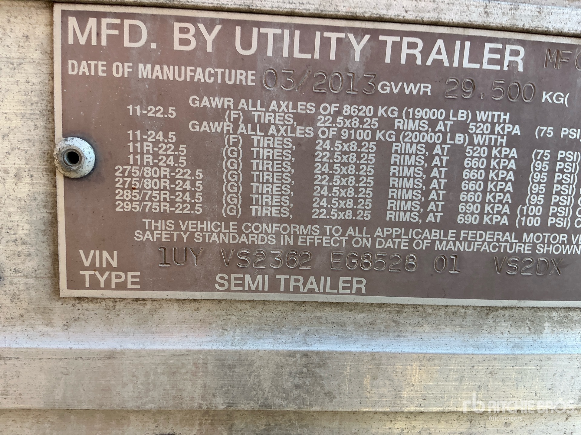 2014 Utility VS2DX