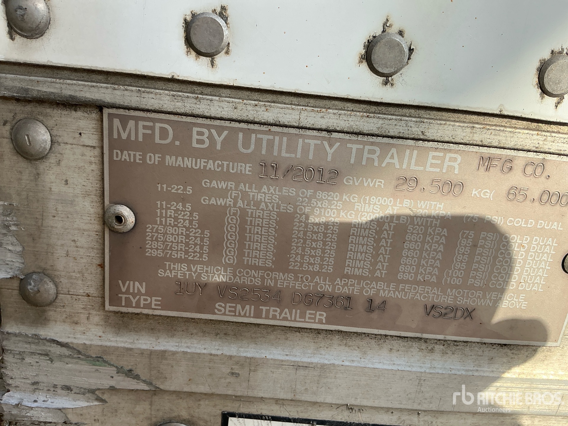 2013 Utility VS2DX