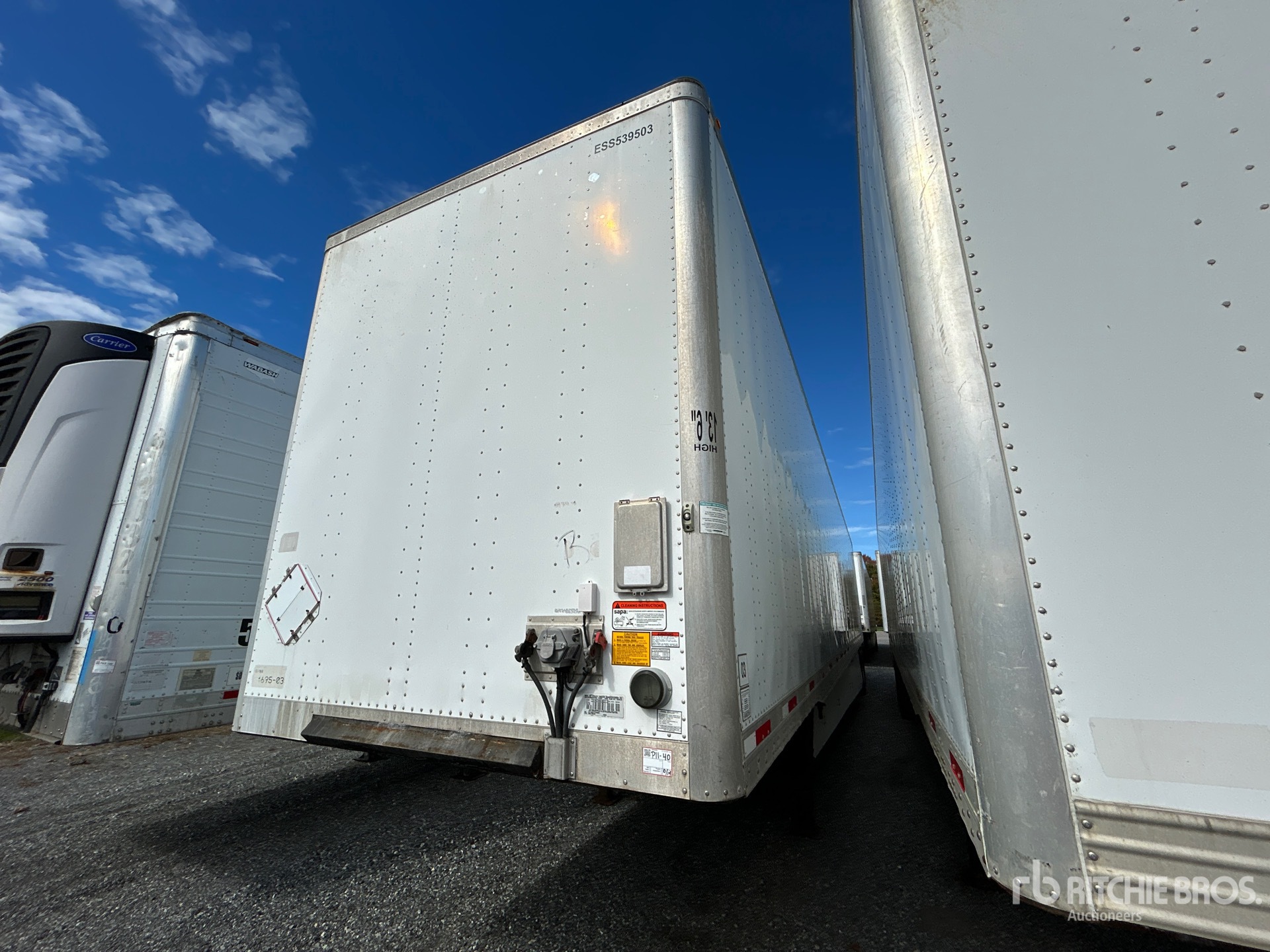 2019 Utility 53 ft x 102 in T/A