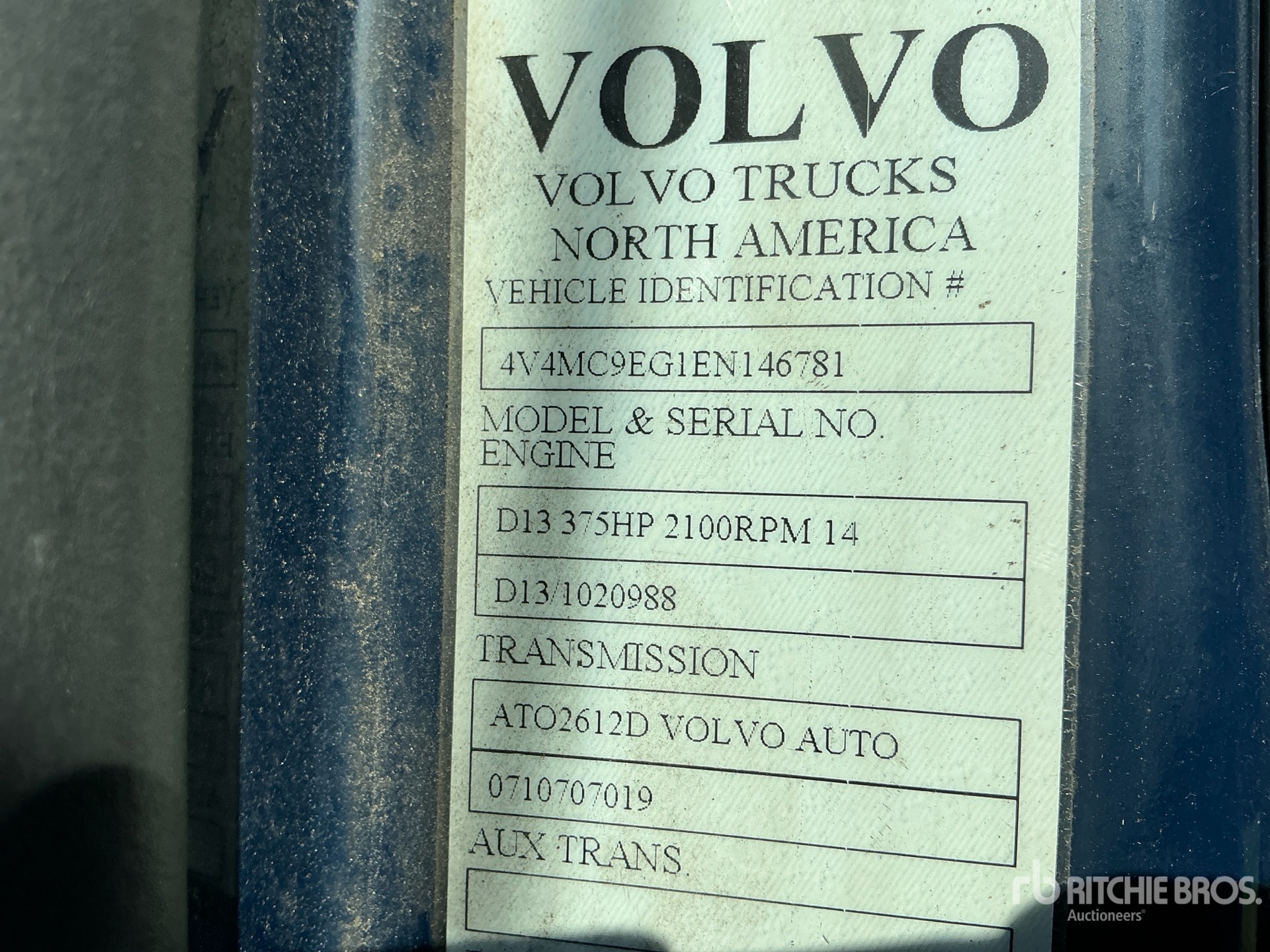 2014 Volvo VNM200
