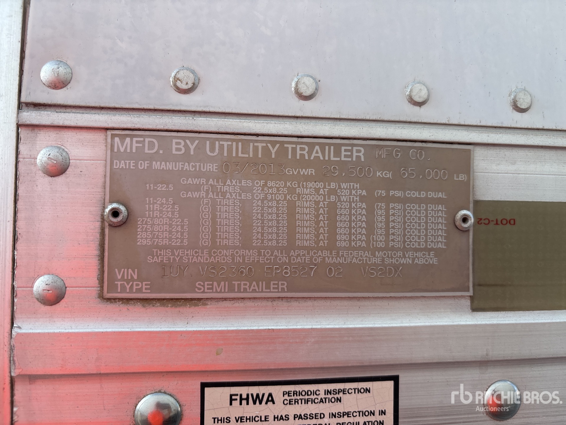 2014 Utility VS2DX