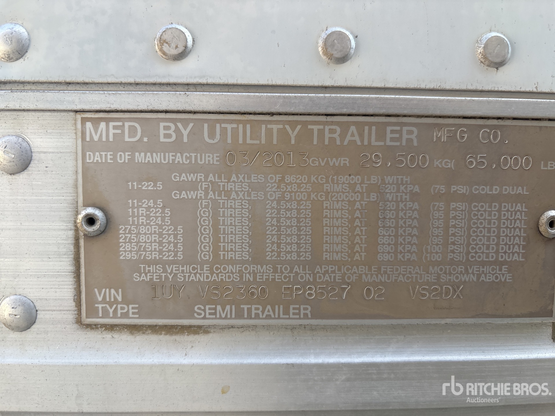 2014 Utility VS2DX