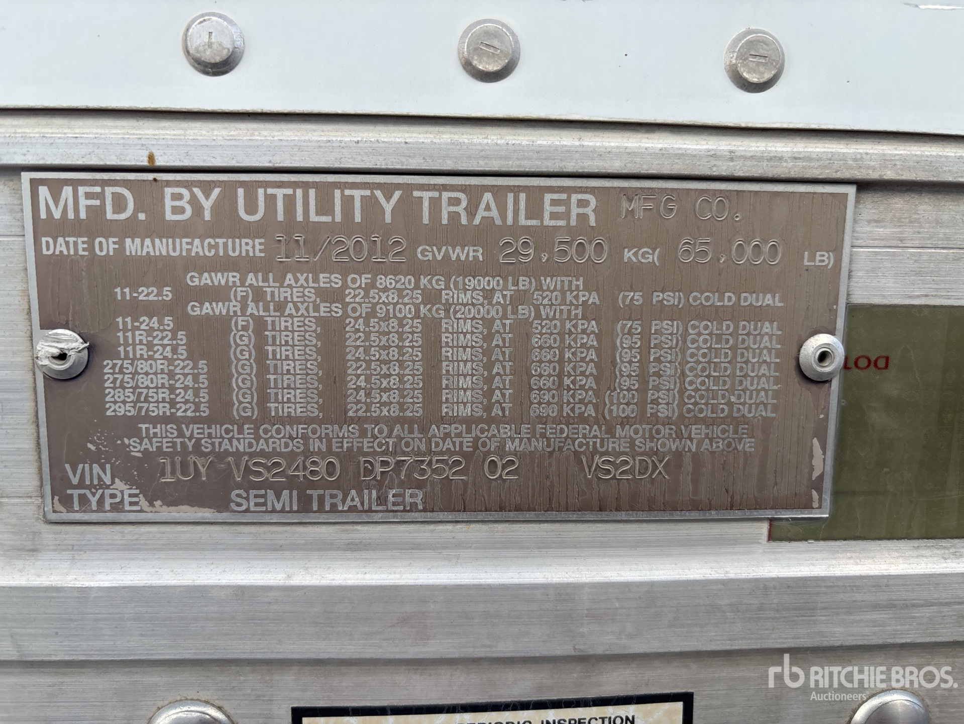 2013 Utility 48 FT T/A