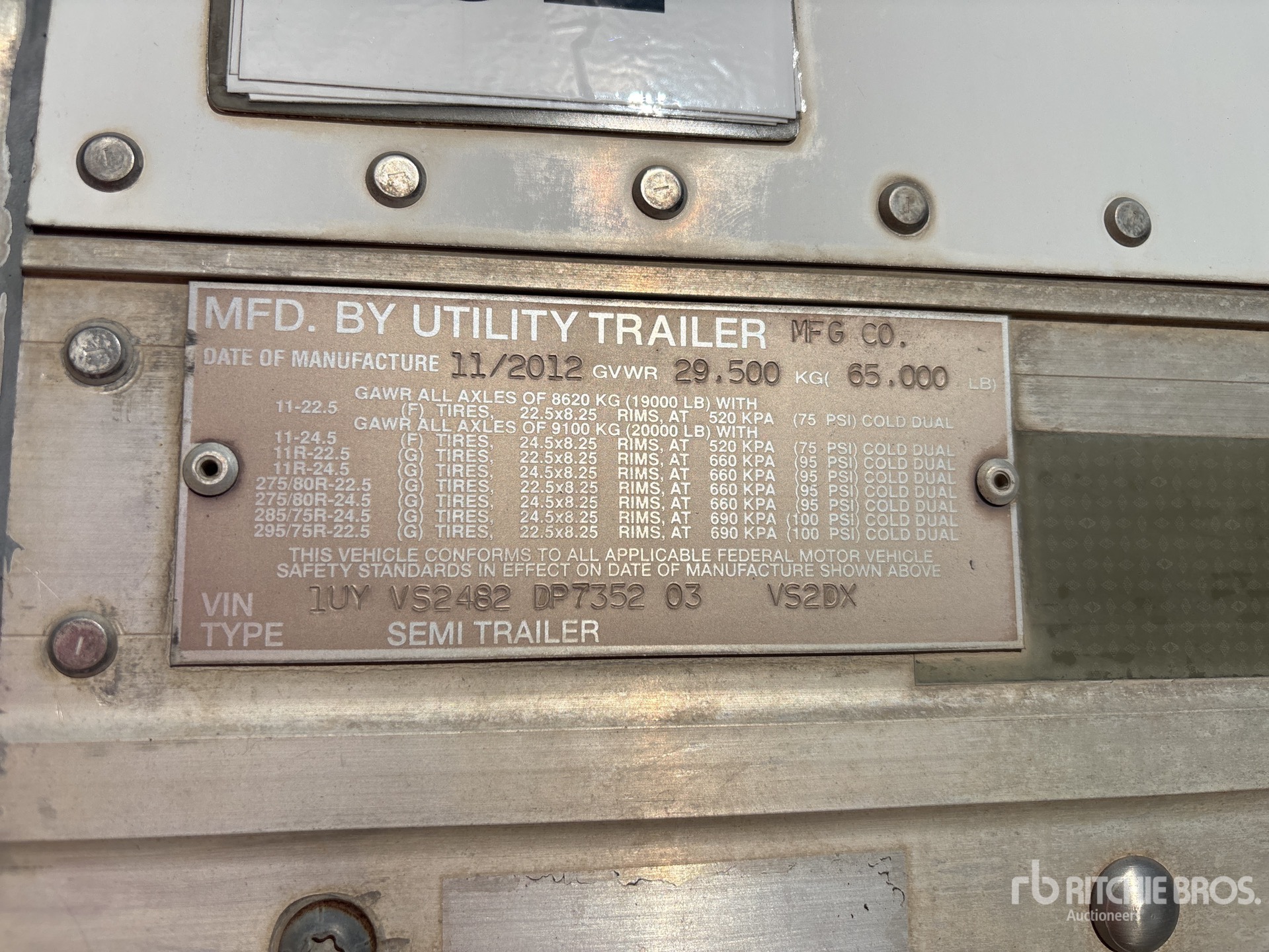 2013 Utility VS2DX