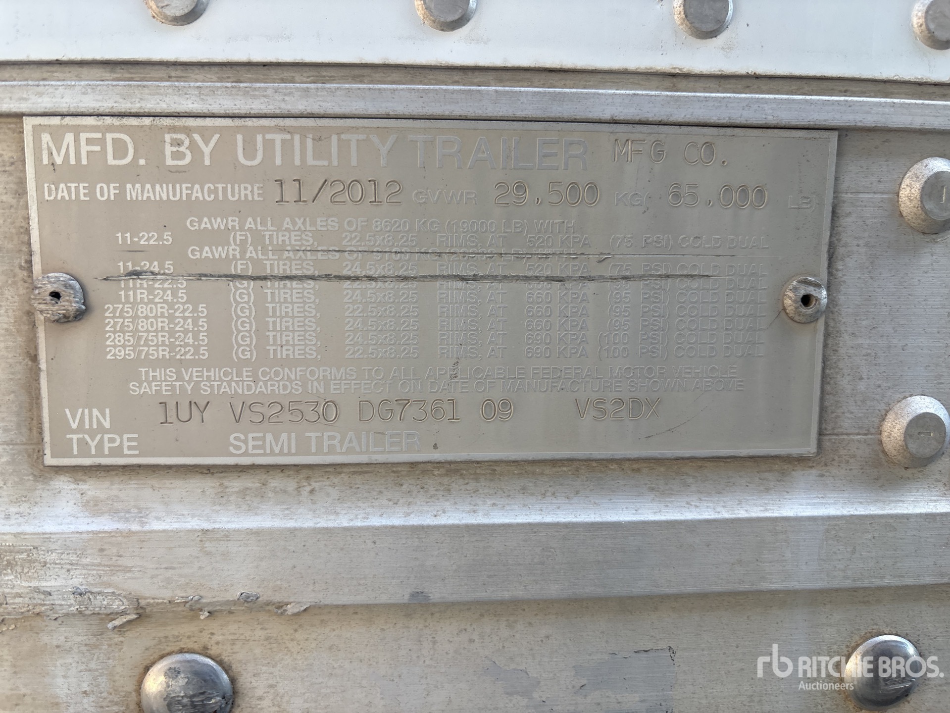 2013 Utility VS2DX