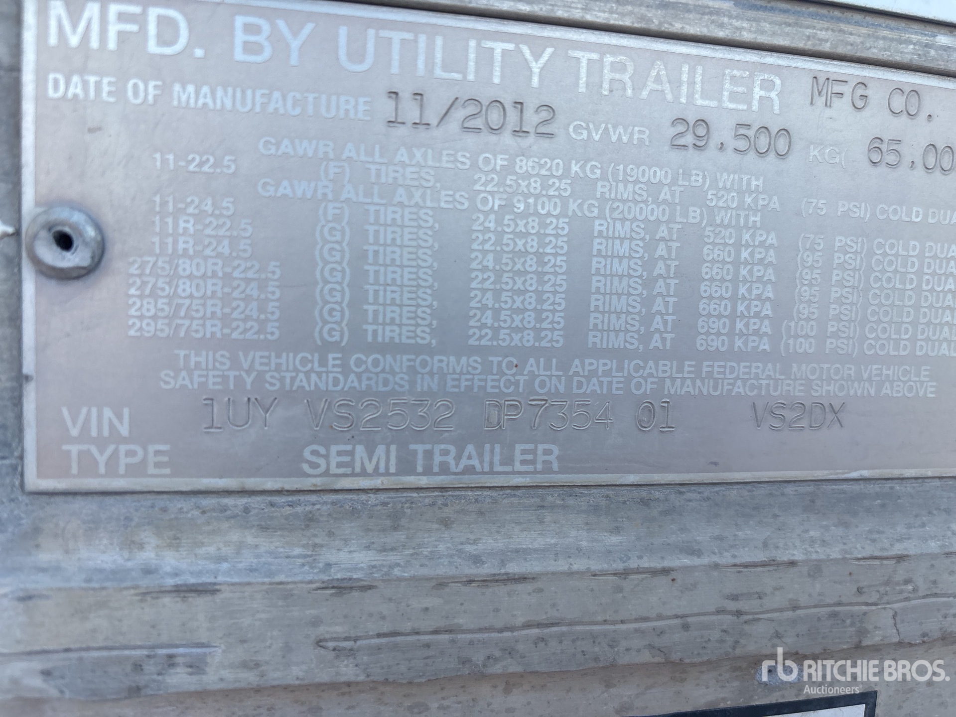 2013 Utility VS2DX