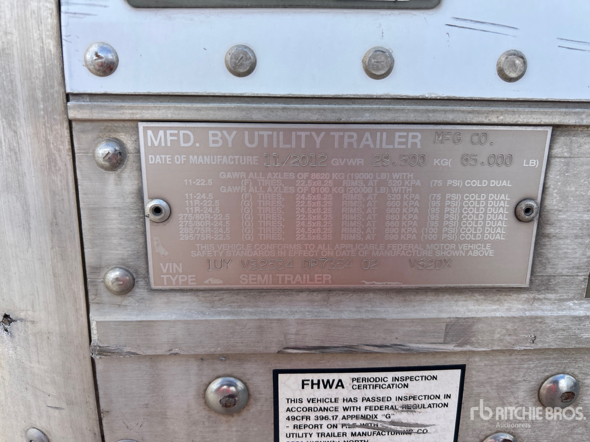 2013 Utility VS2DX