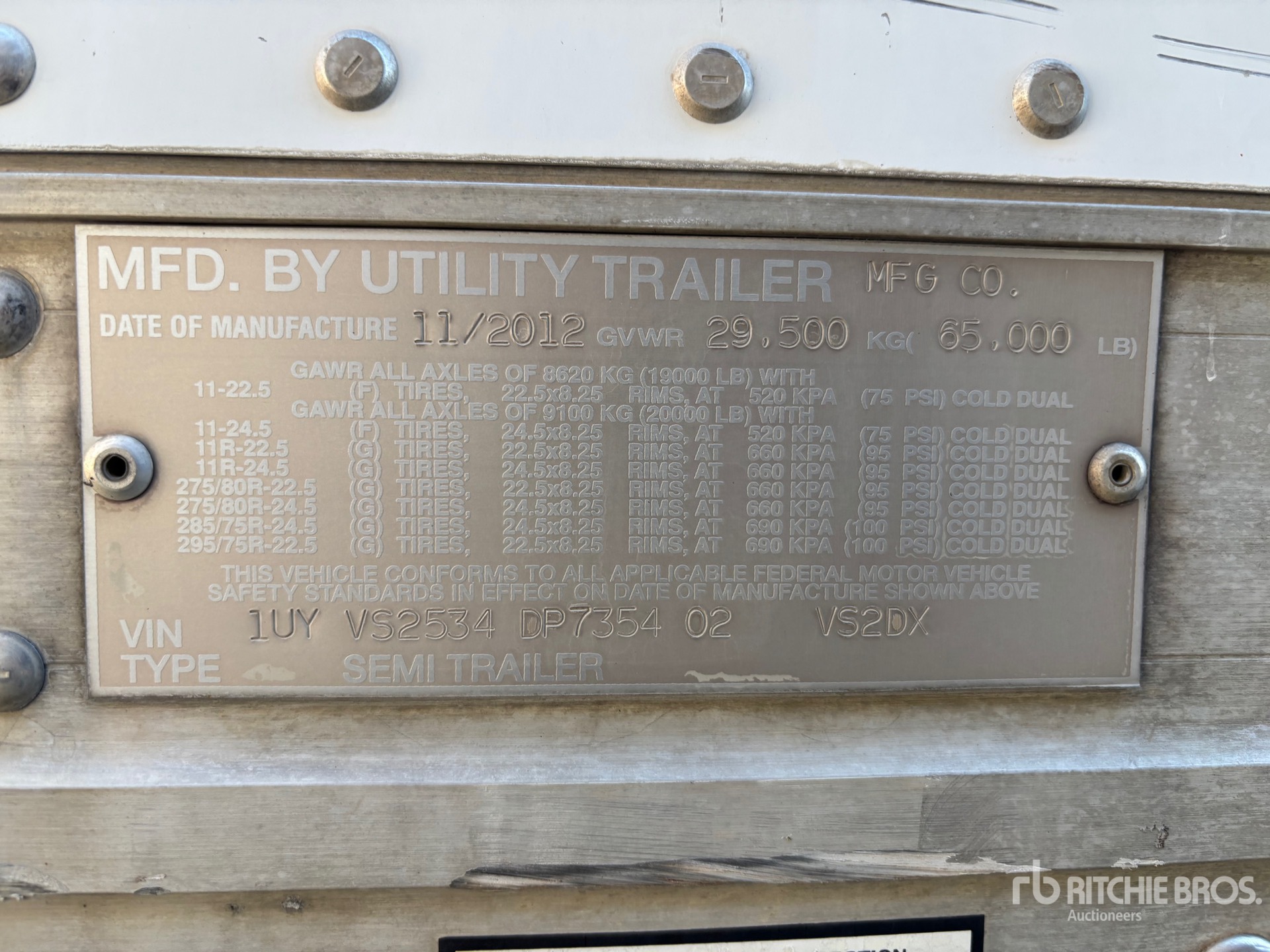 2013 Utility VS2DX