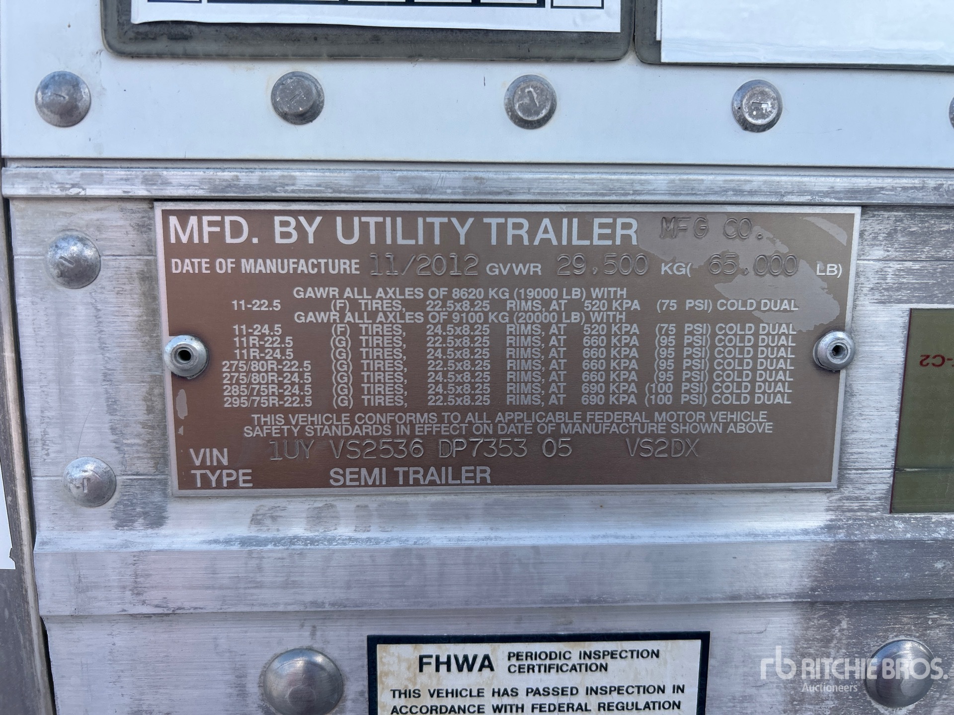 2013 Utility VS2DX
