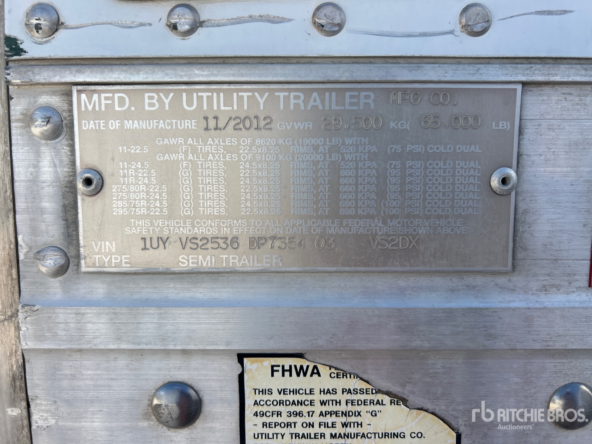 2013 Utility VS2DX