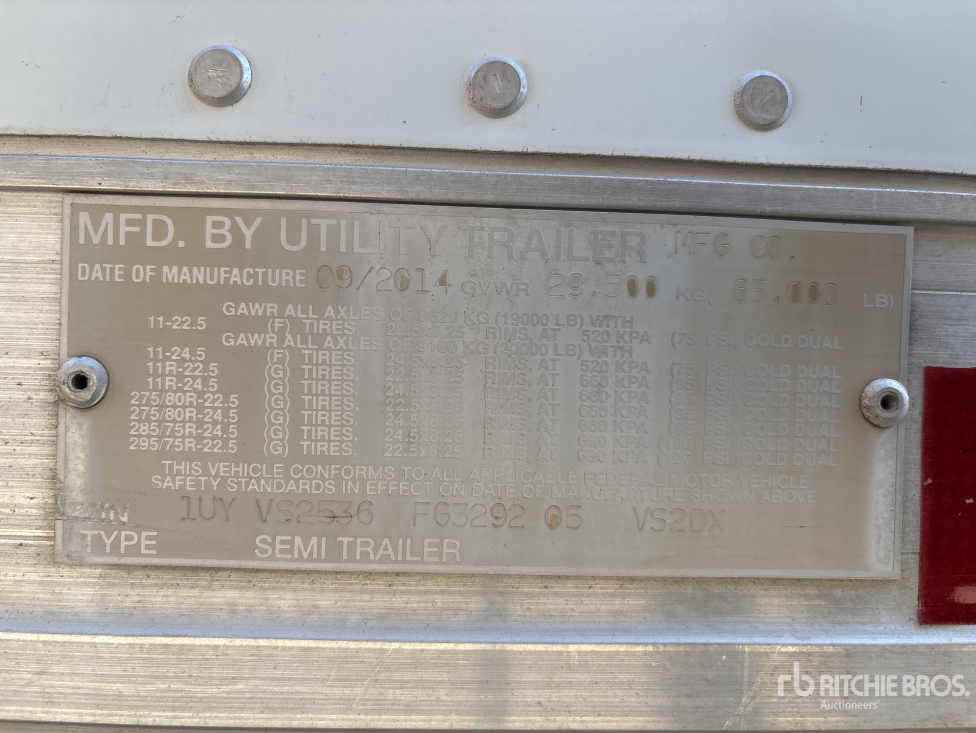 2015 Utility VS2DX