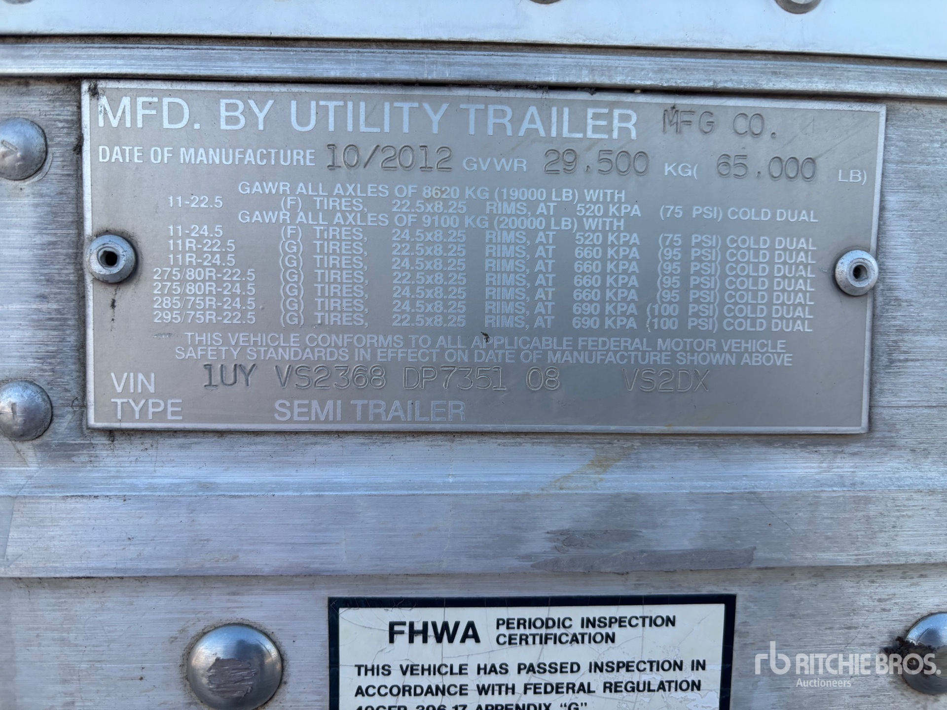 2013 Utility VS2DX