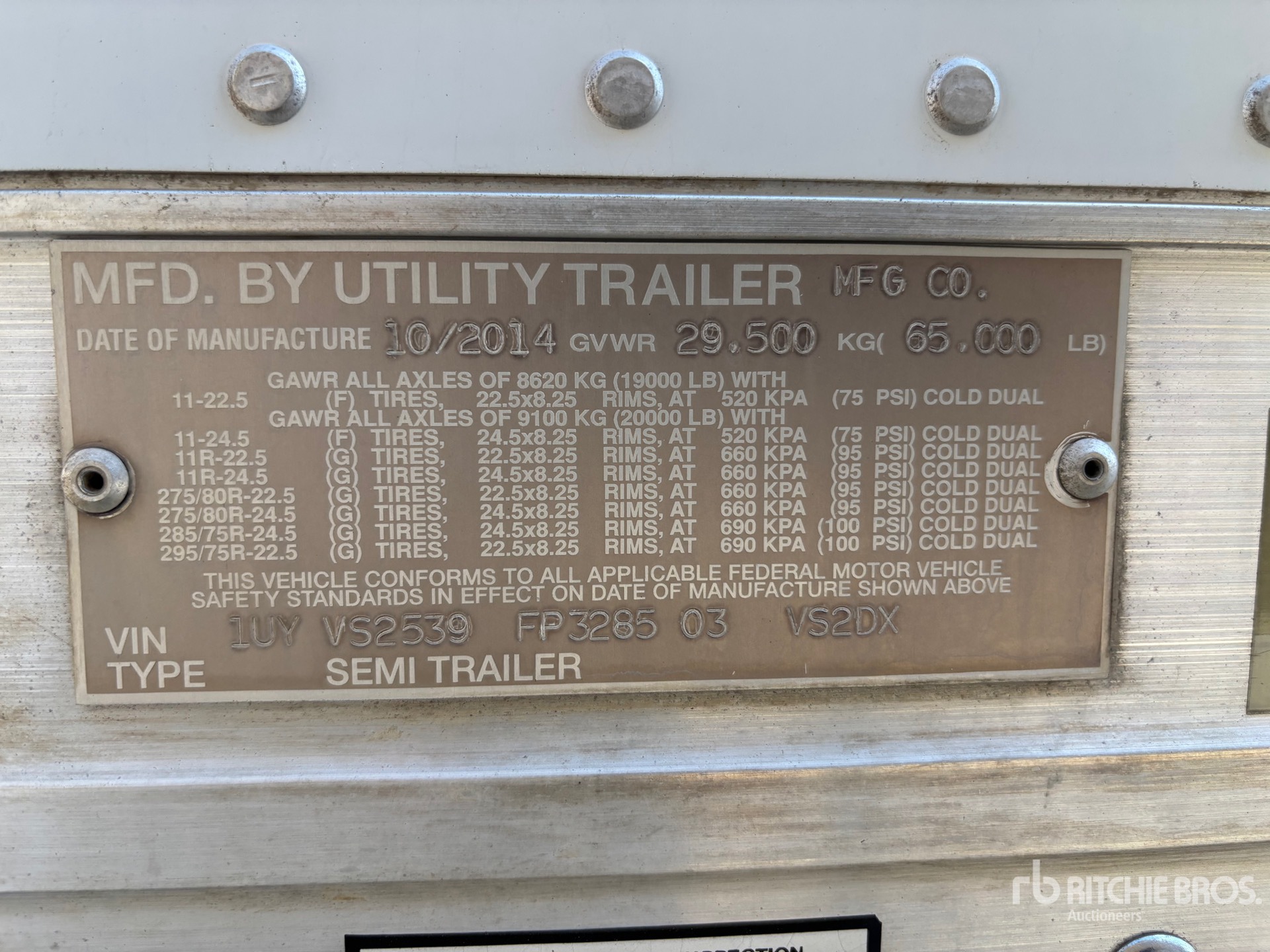 2015 Utility VS2DX