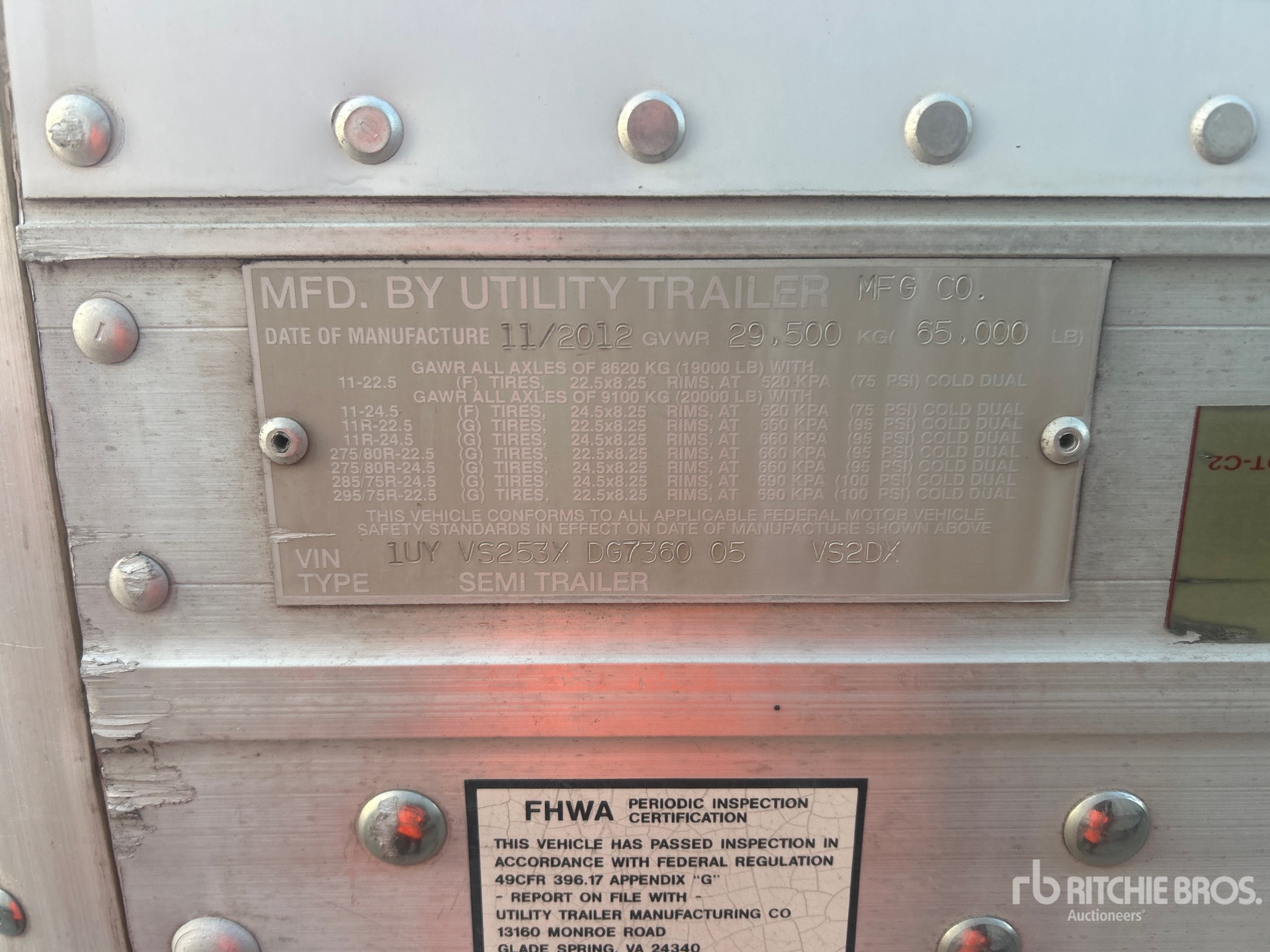 2013 Utility VS2DX