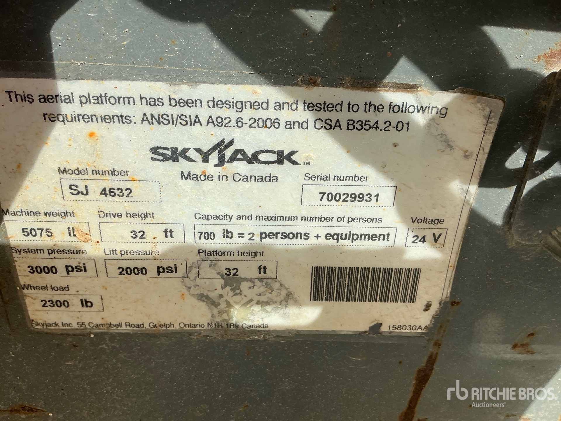 2016 Skyjack SJIII 4632