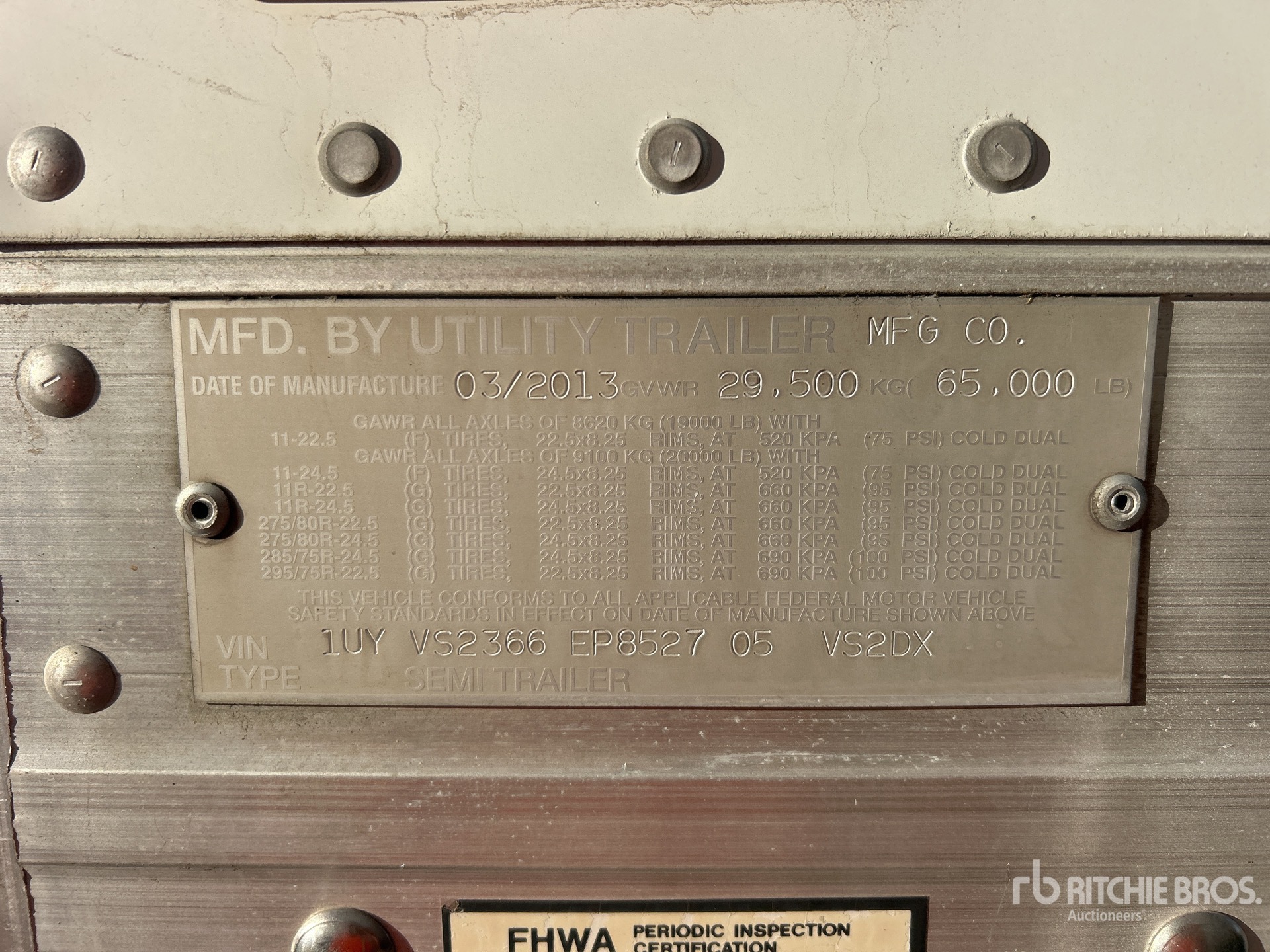 2014 Utility VS2DX
