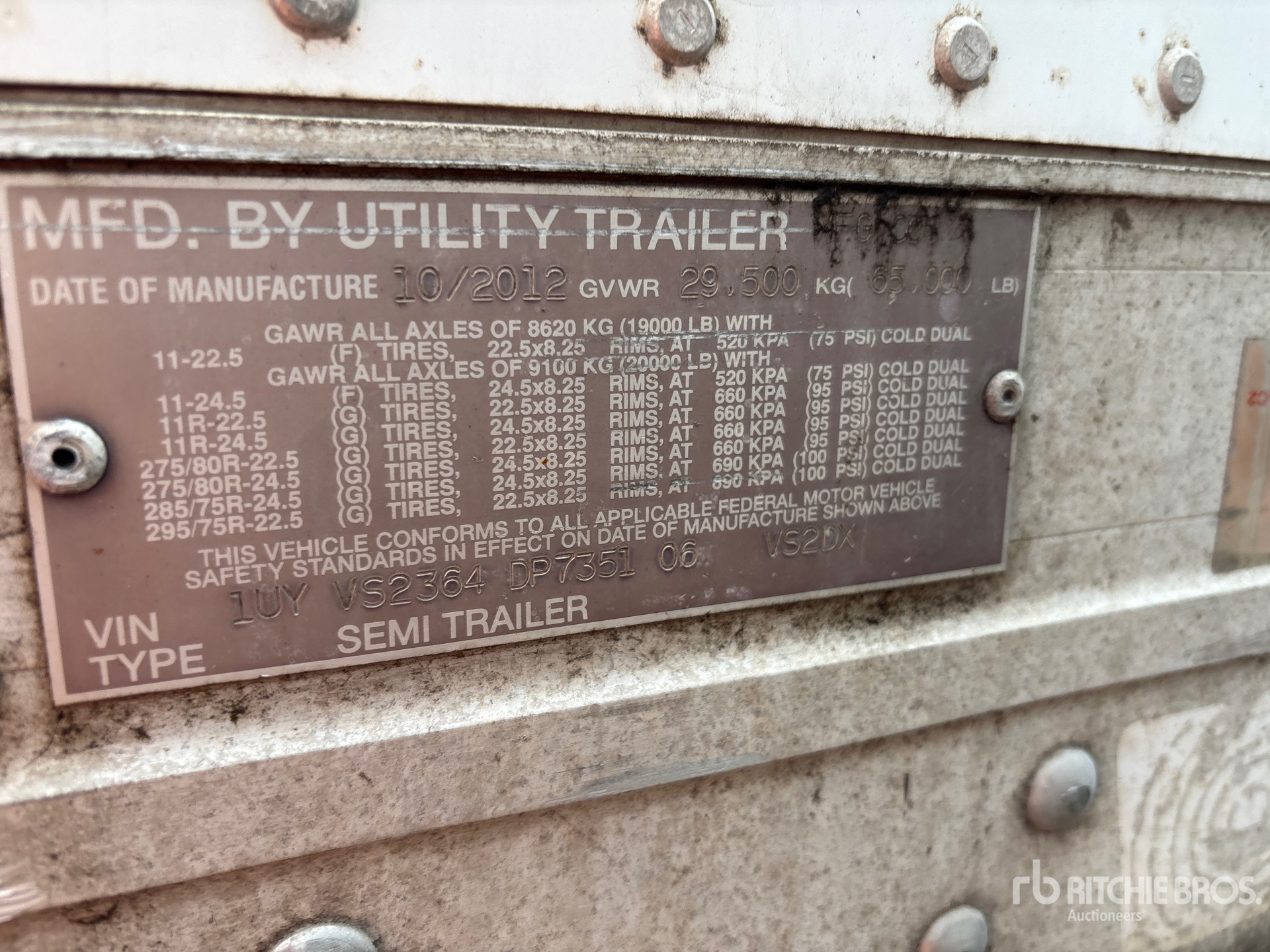 2013 Utility VS2DX