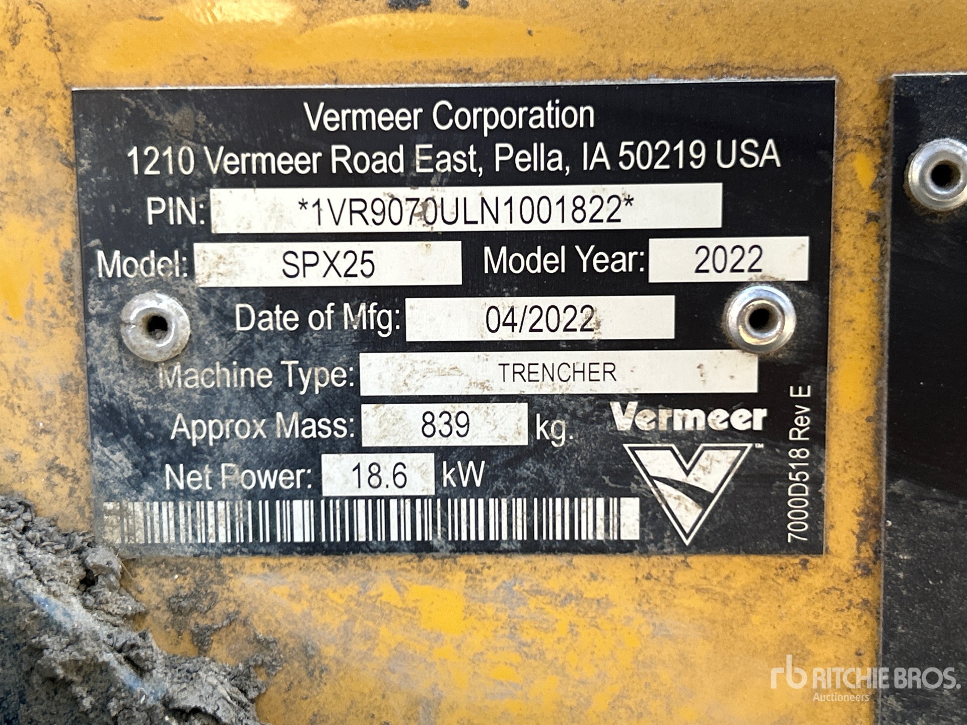 2022 Vermeer SPX25