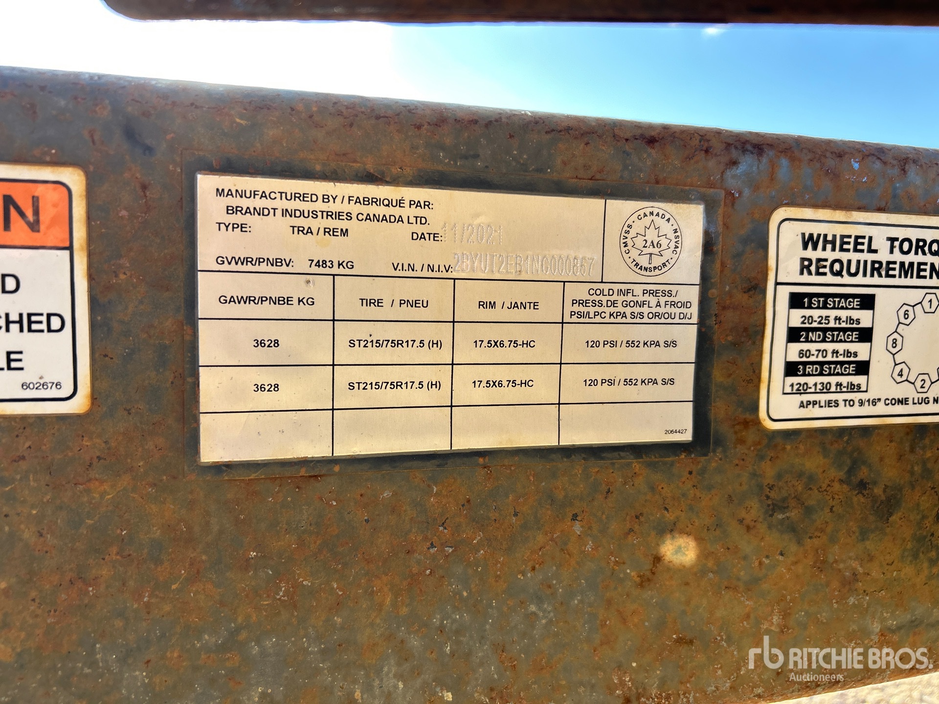 2022 Brandt UBT822