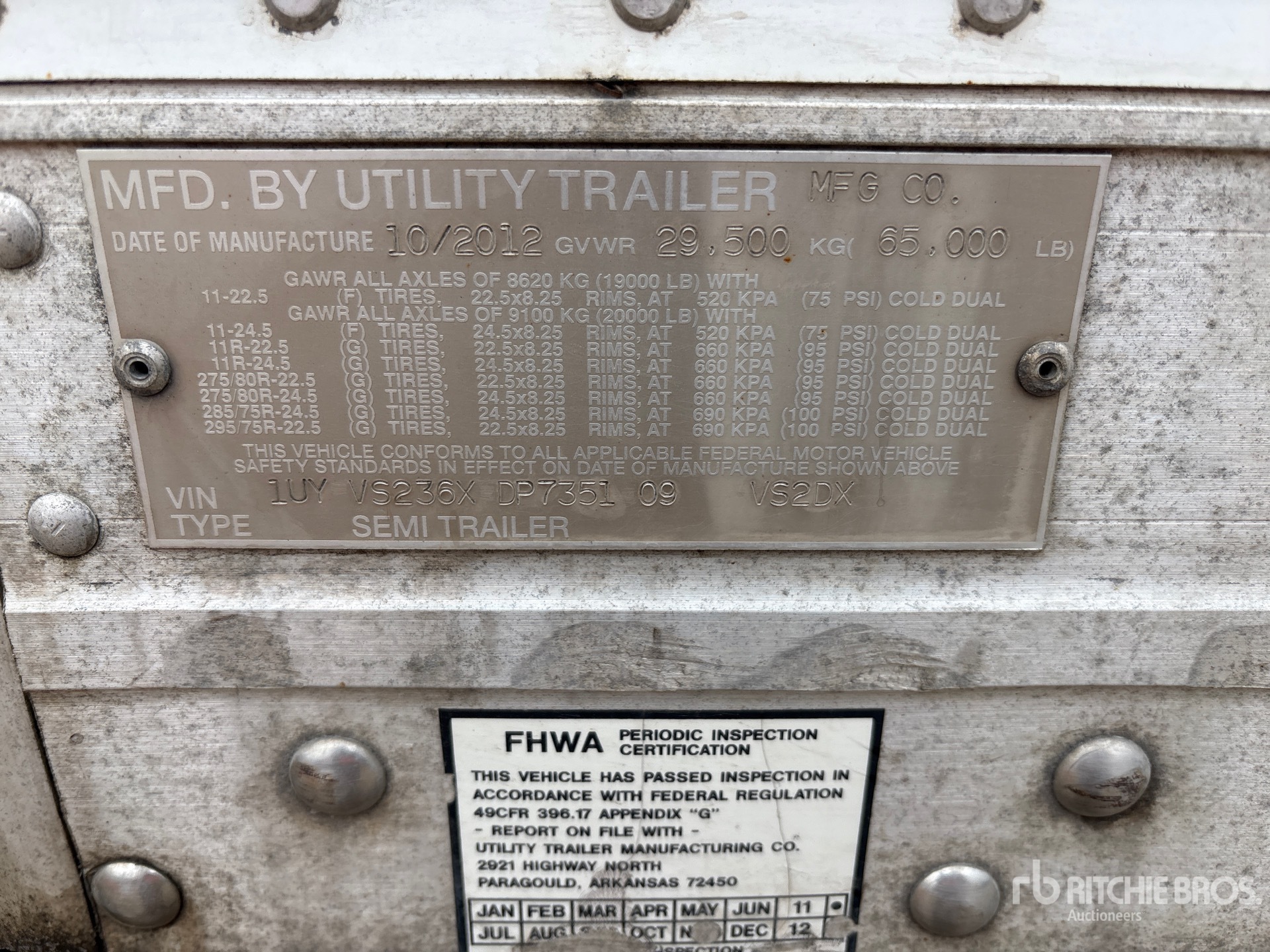 2013 Utility VS2DX
