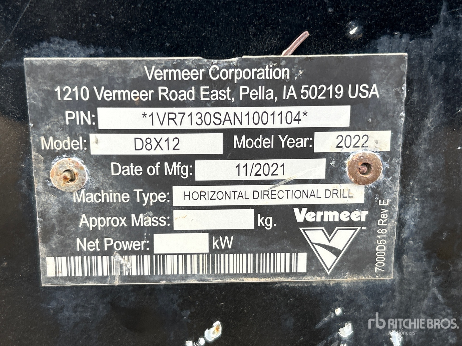 2022 Vermeer D8X12 NAVIGATOR