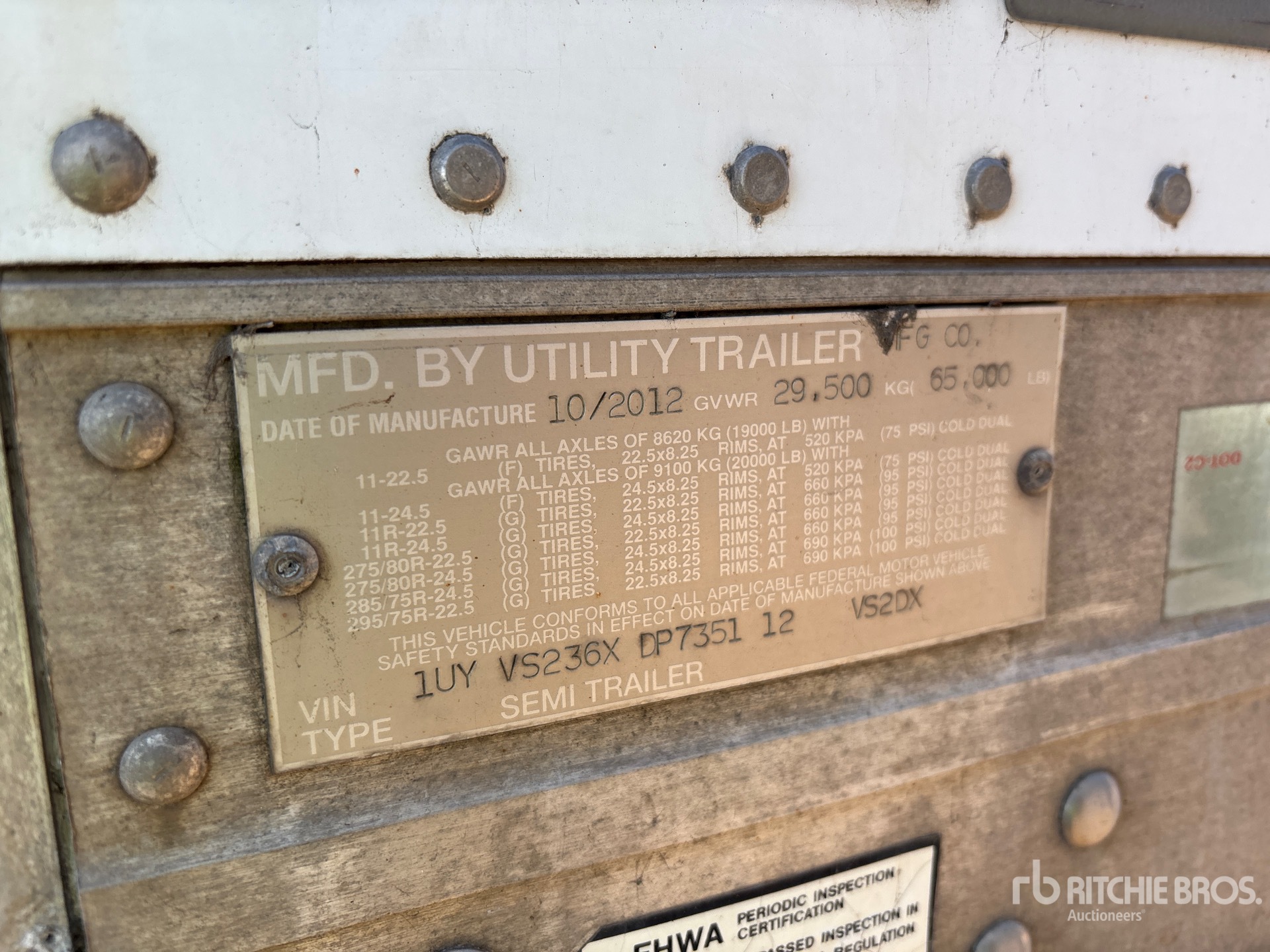 2013 Utility VS2DX