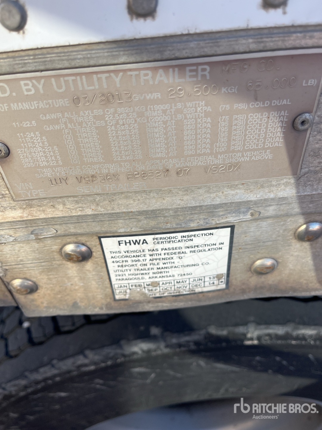 2014 Utility VS2DX