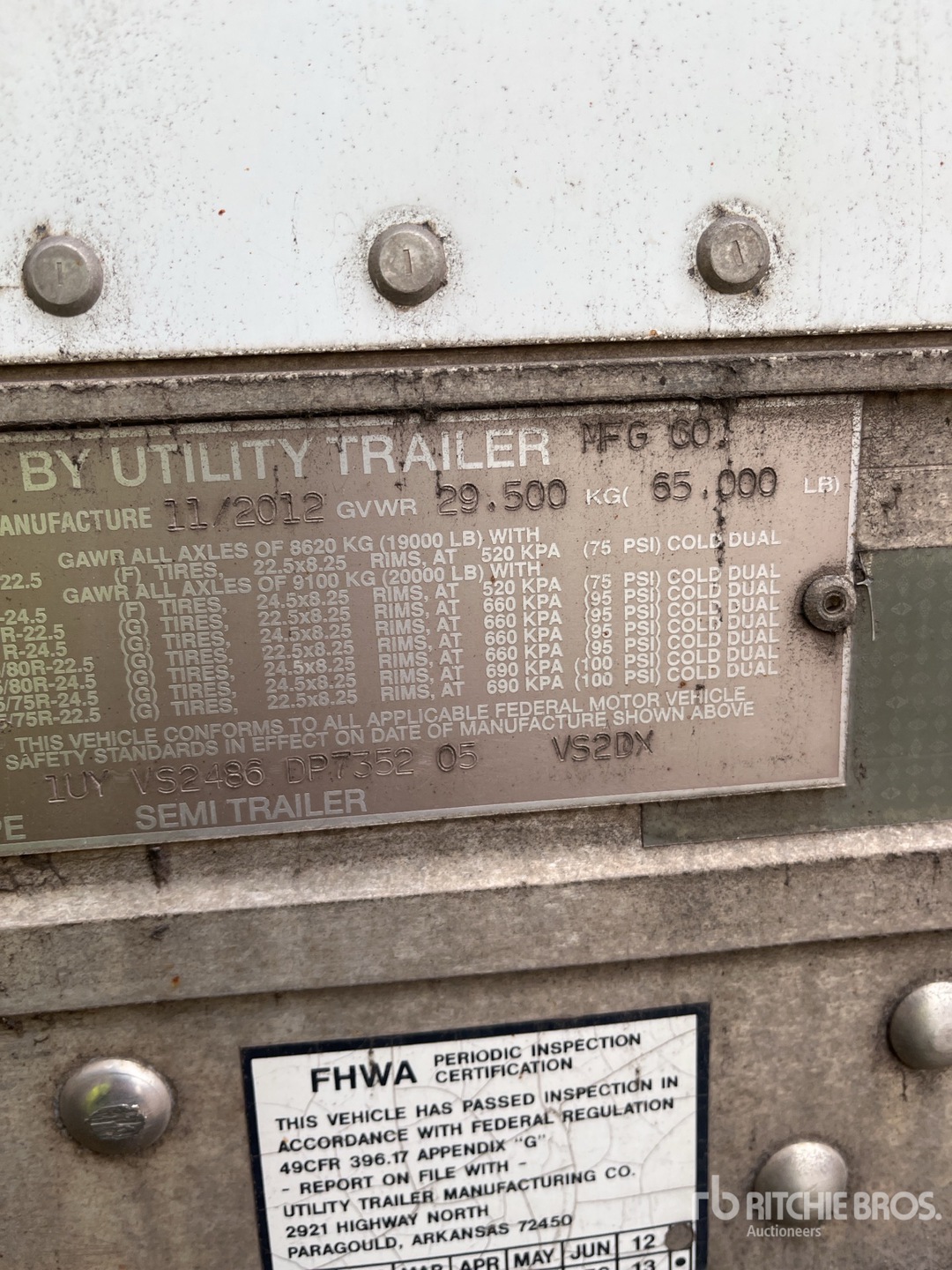 2013 Utility VS2DX