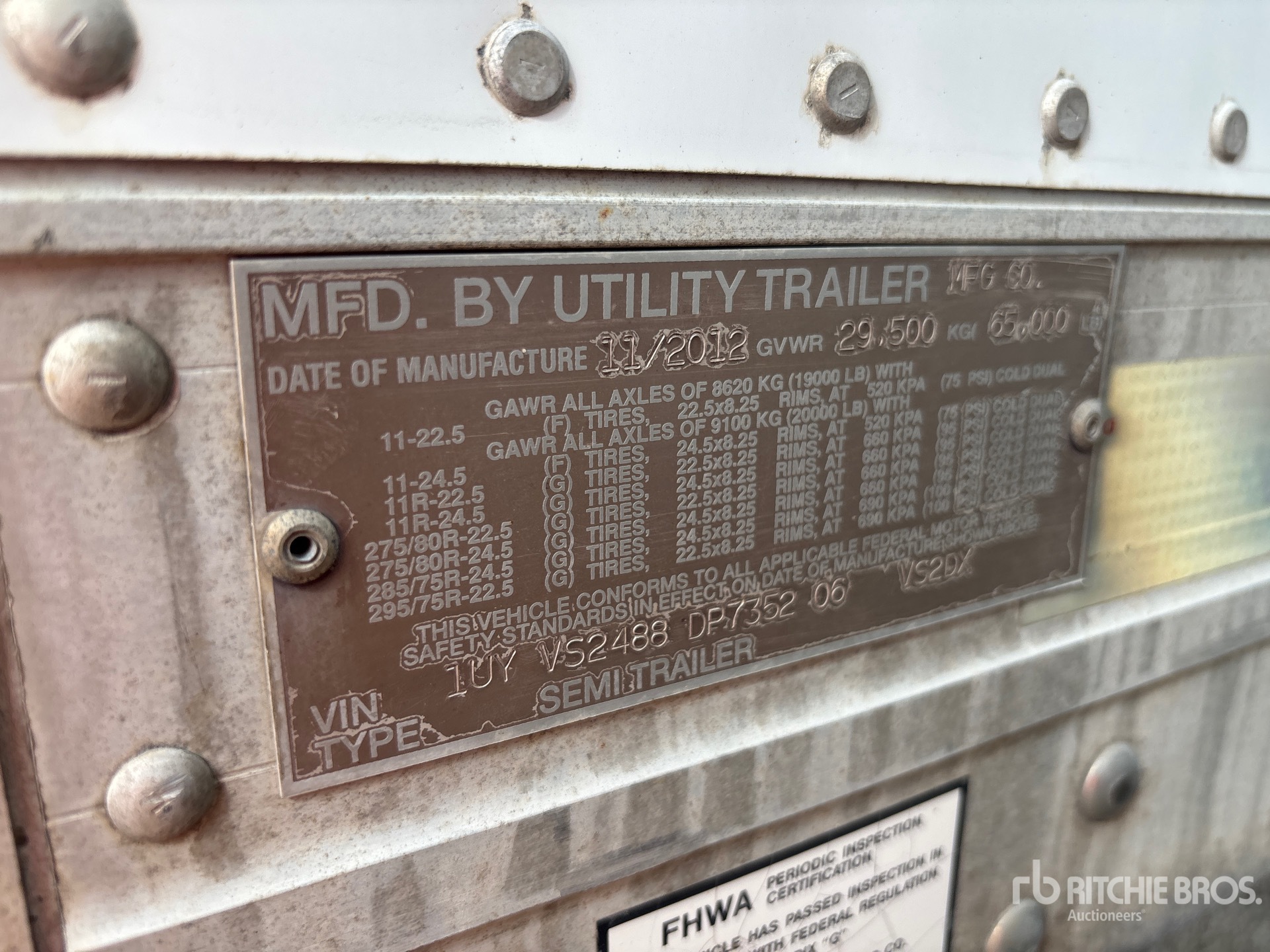 2013 Utility VS2DX