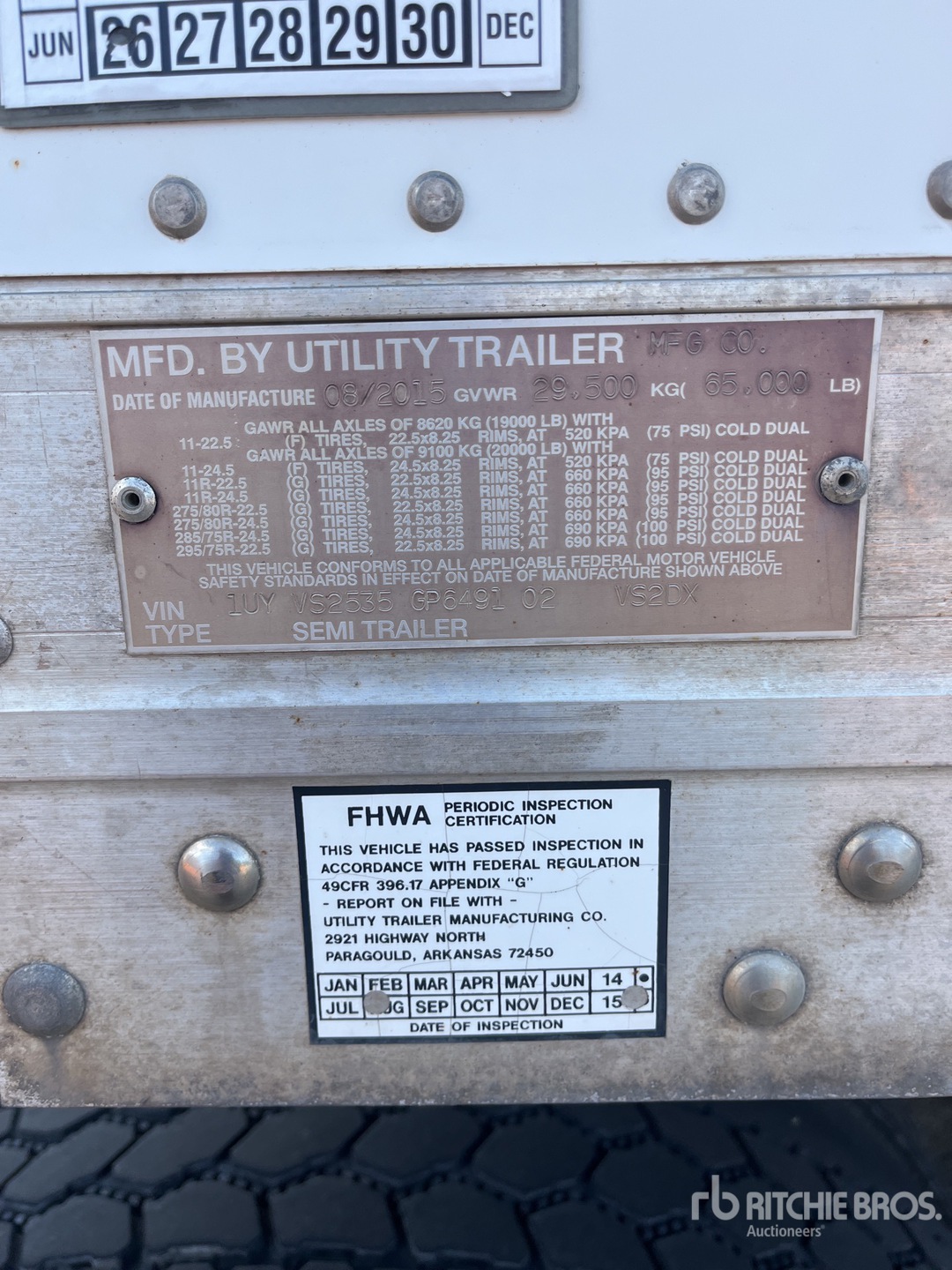 2016 Utility VS2DX