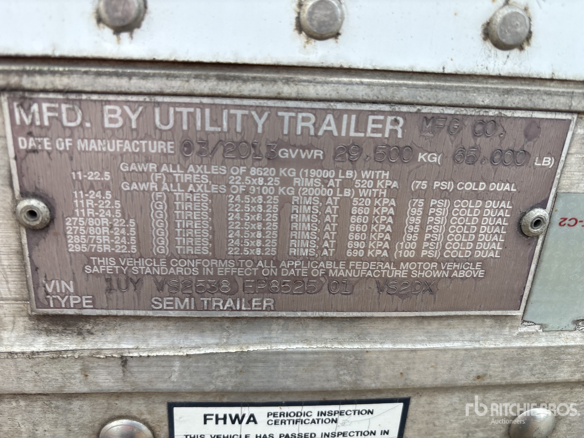 2014 Utility VS2DX
