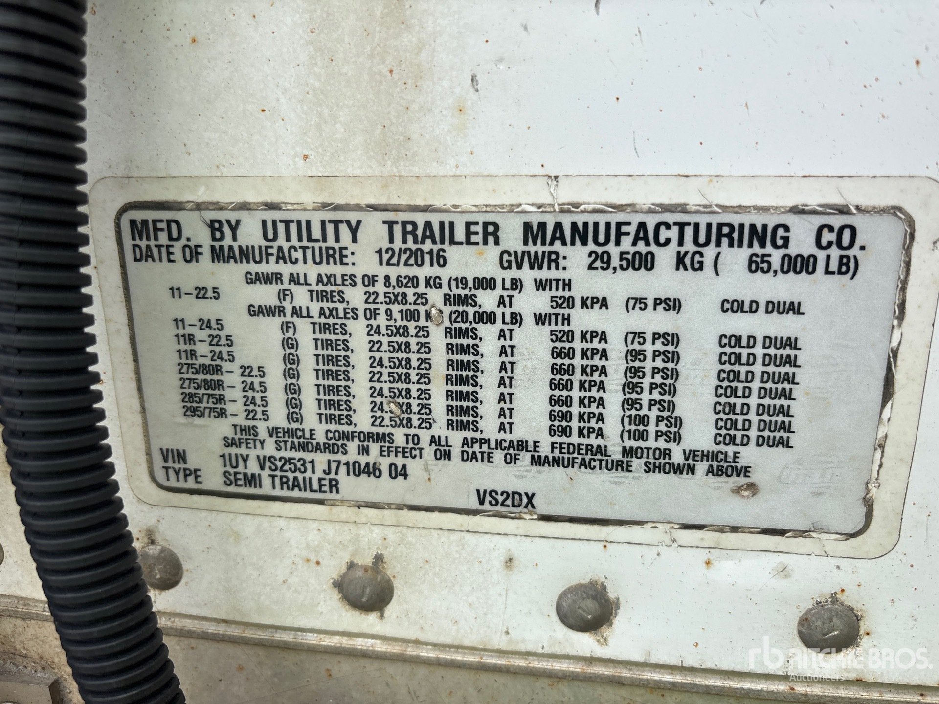 2018 Utility VS2DX