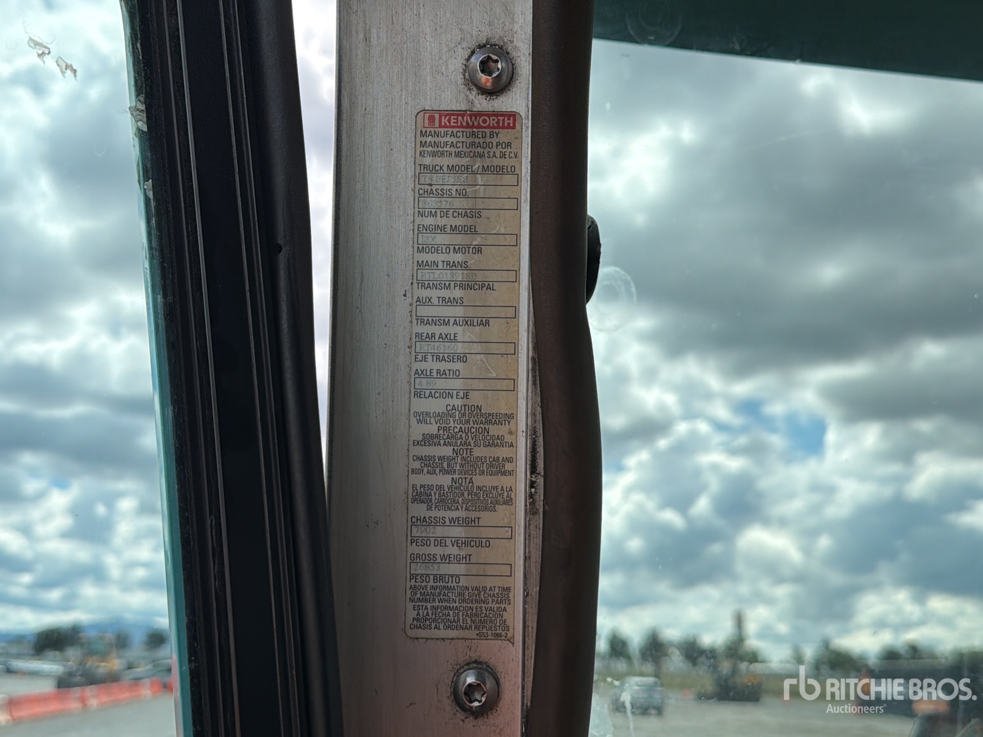 2016 Kenworth T800