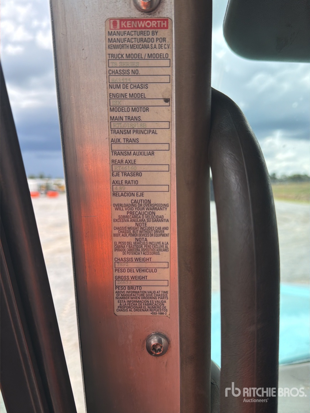 2016 Kenworth T800