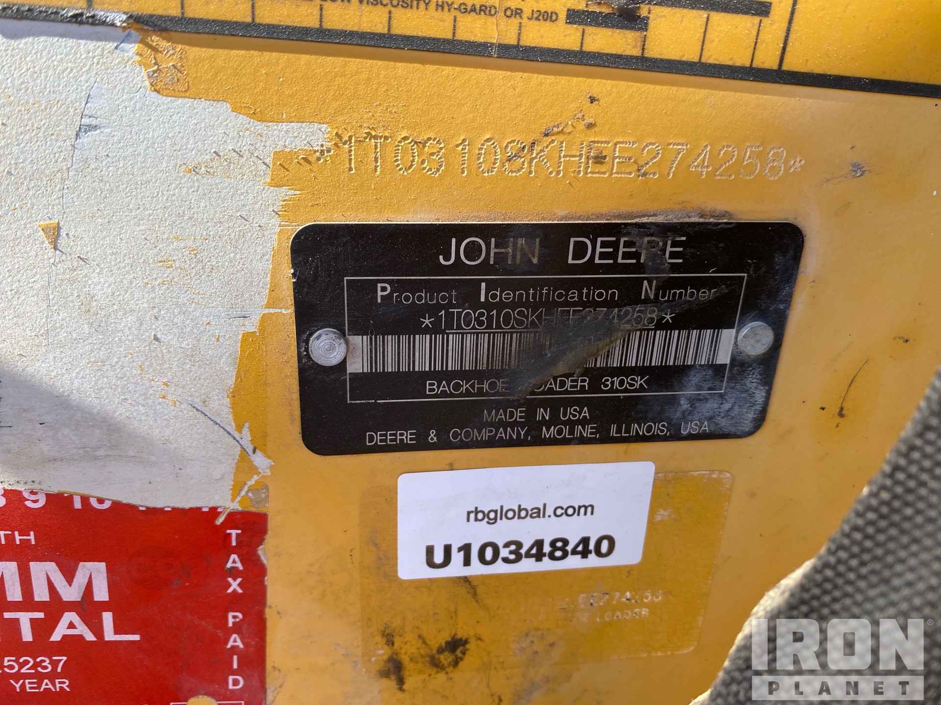 2015 John Deere 310SK