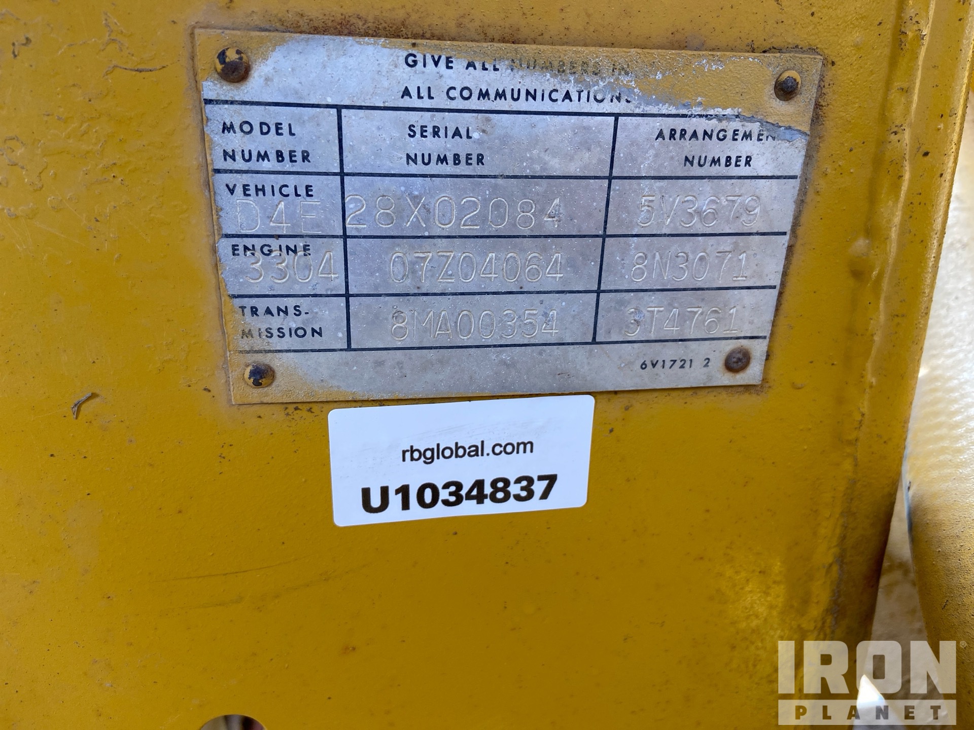 1982 Caterpillar D4E