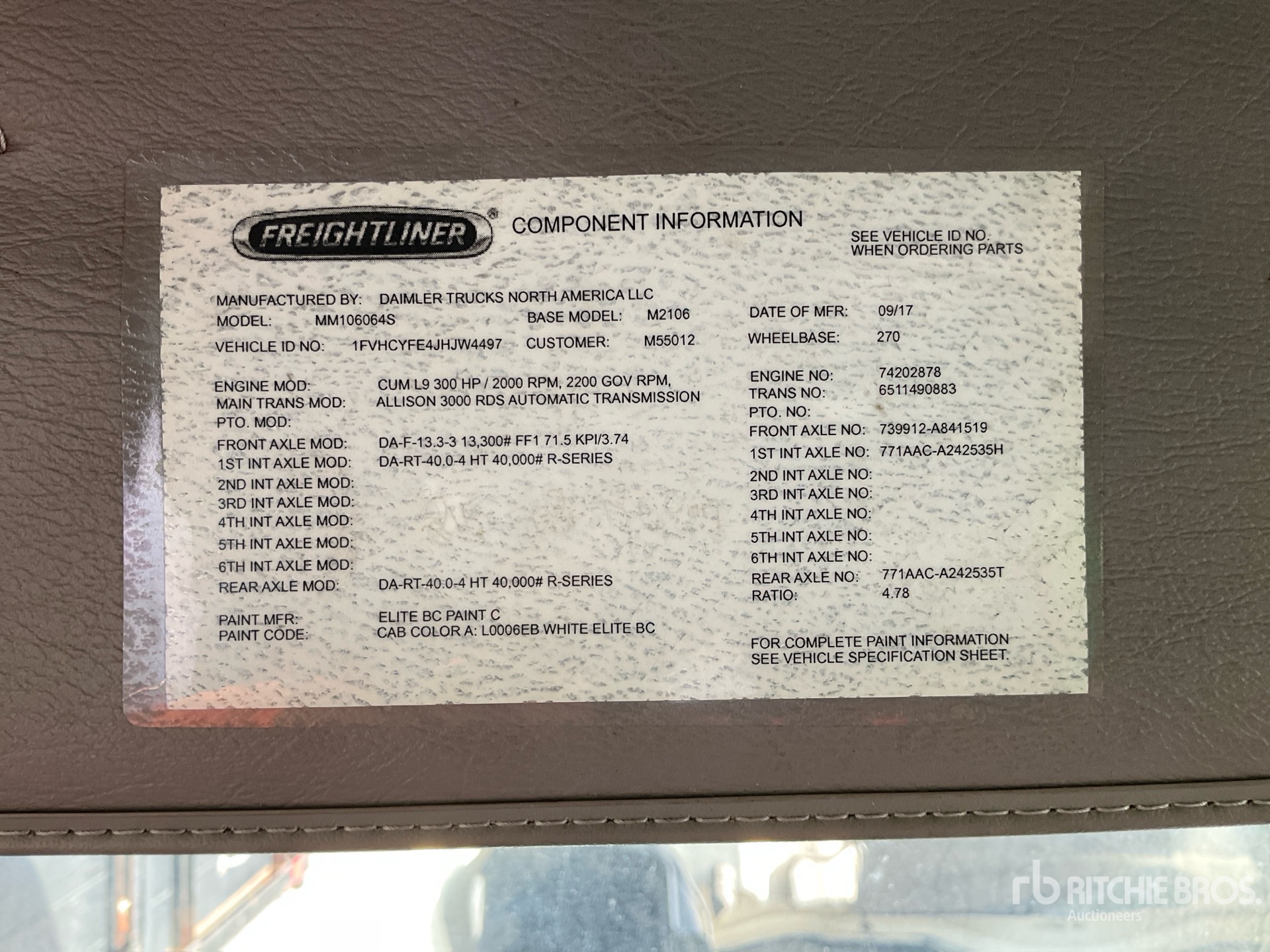 2018 Freightliner M2 106