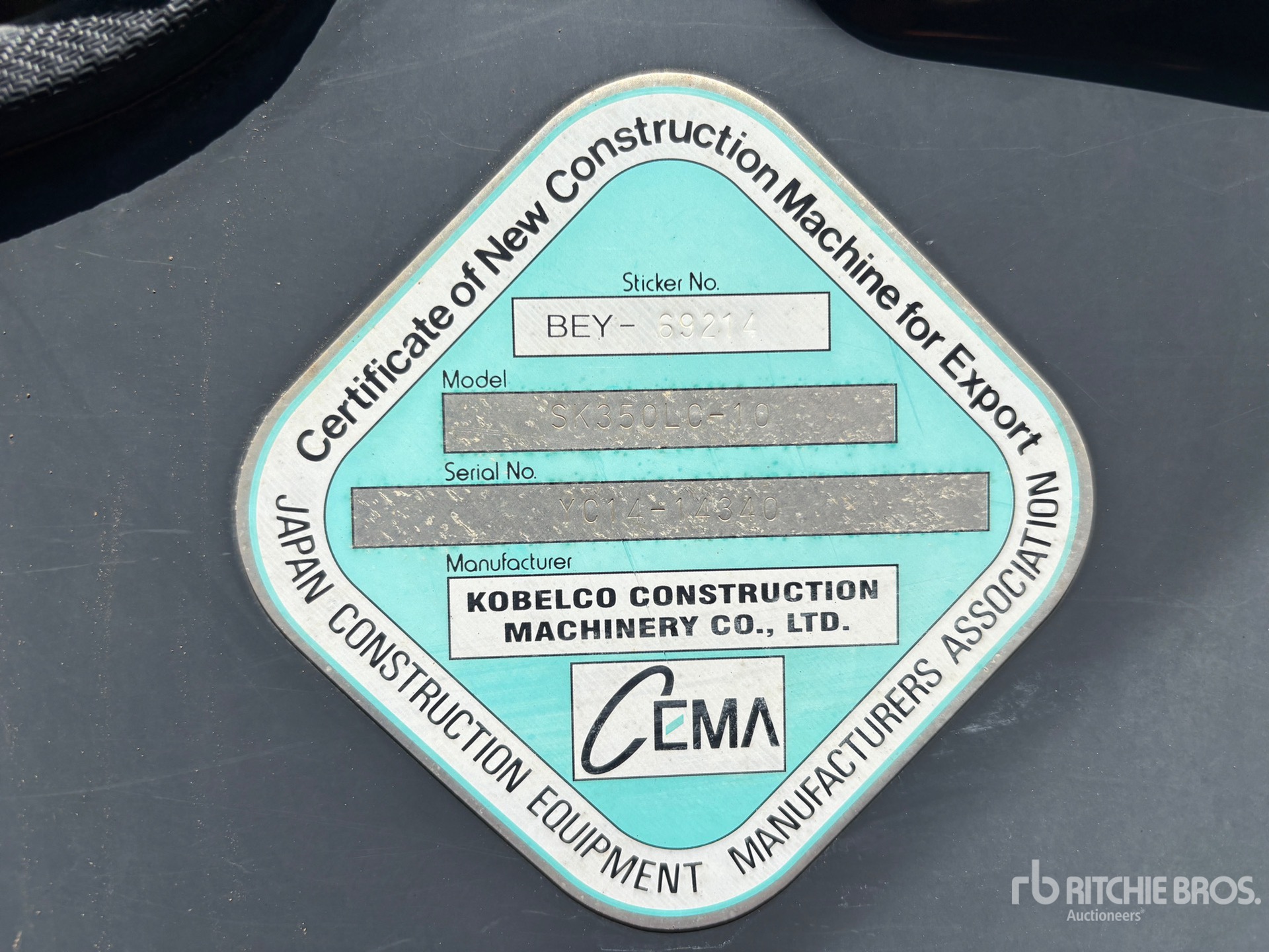 2018 Kobelco SK350 LC-10