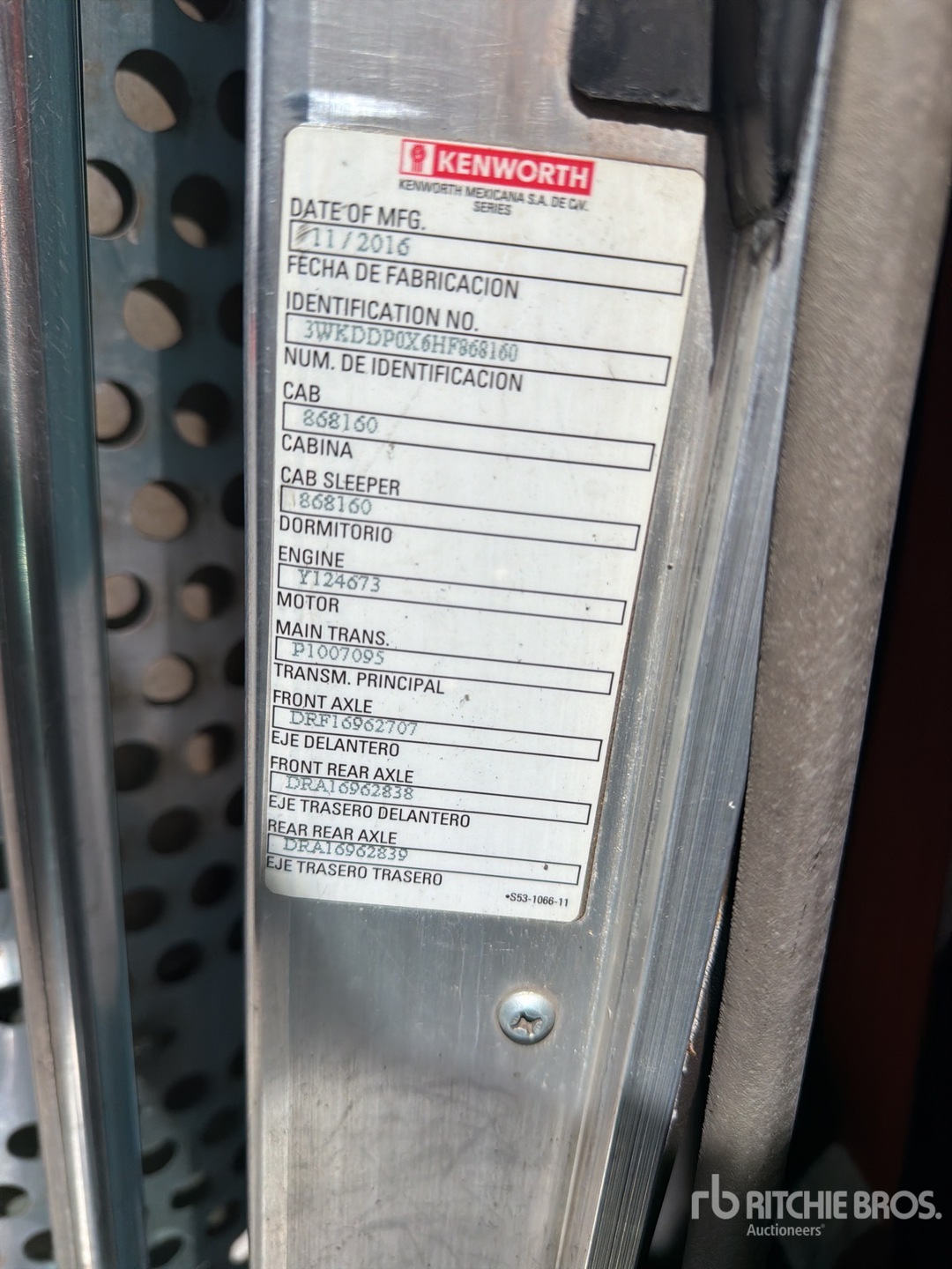 2017 Kenworth T800