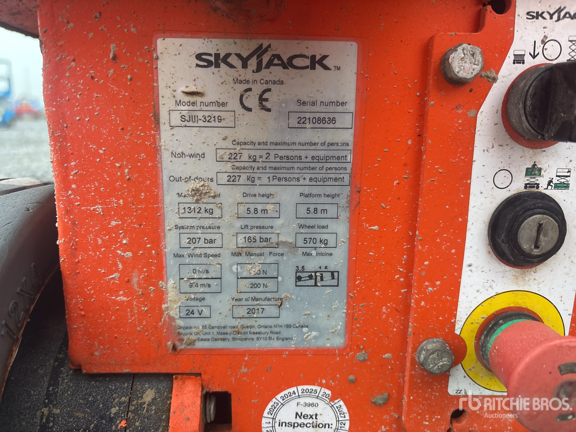2017 Skyjack SJIII-3219