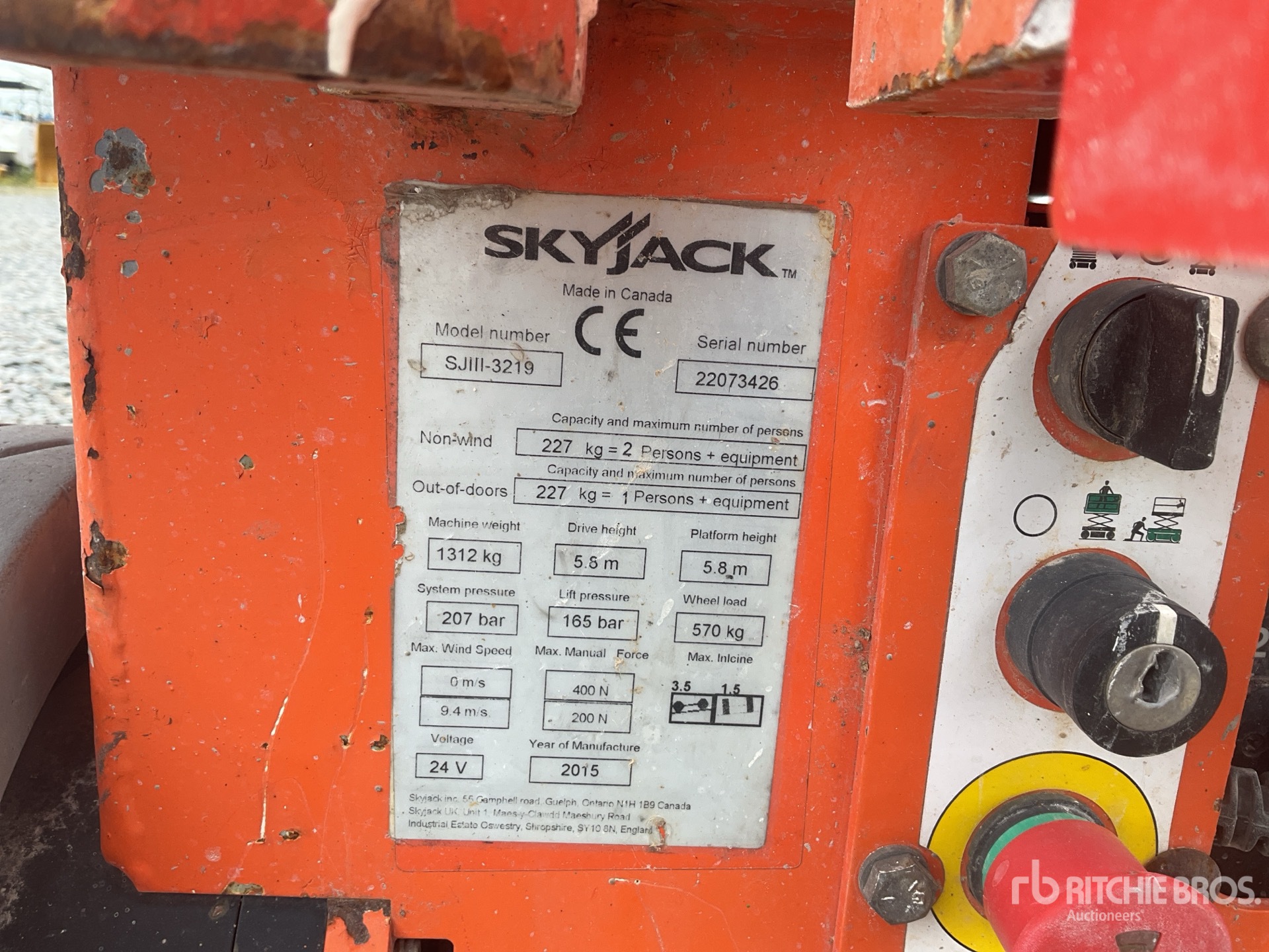 2015 Skyjack SJIII-3219