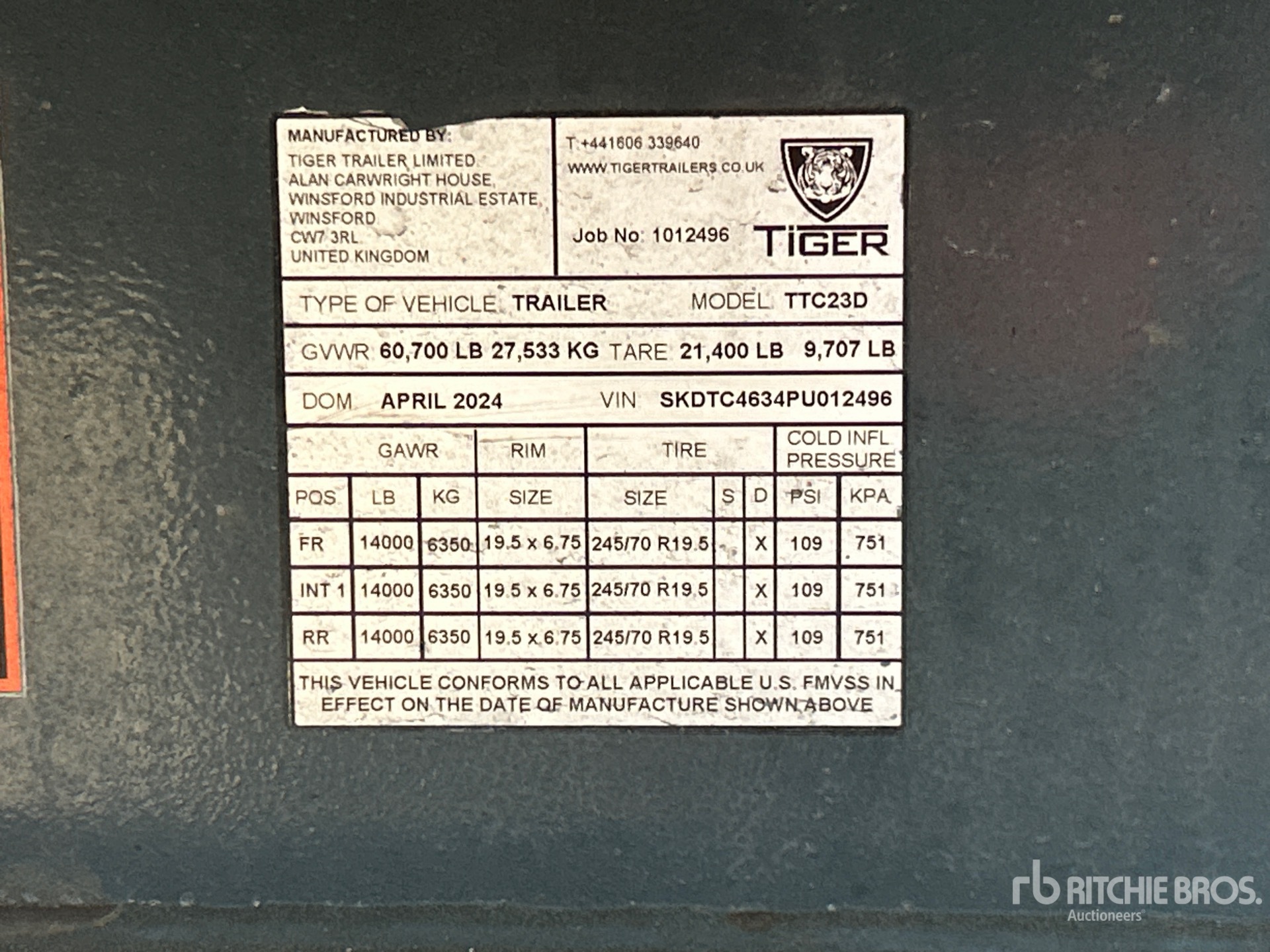 2023 Tiger TTC23D