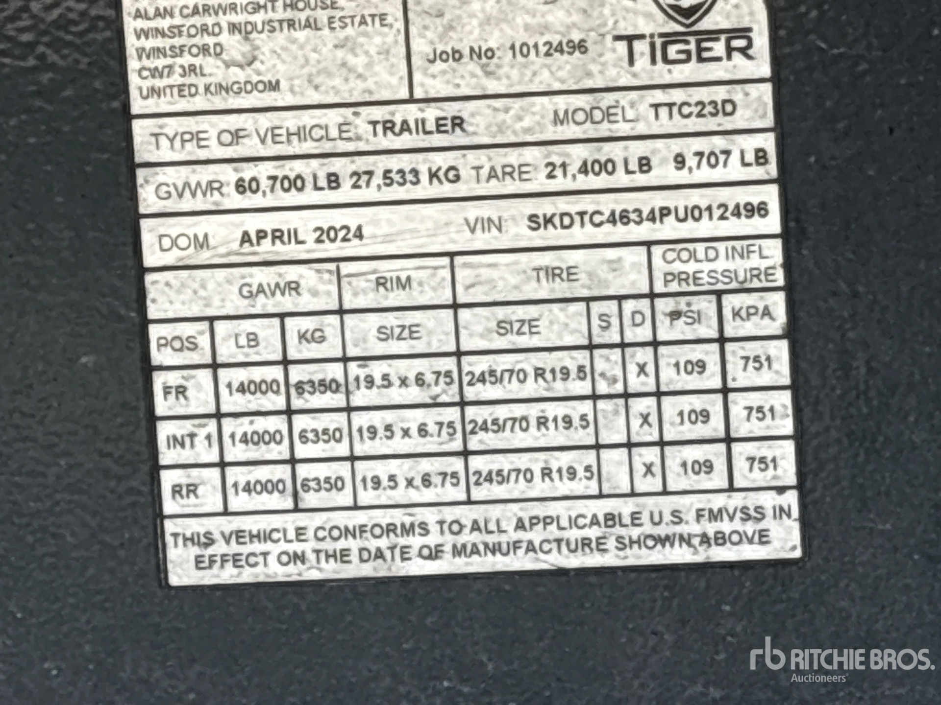 2023 Tiger TTC23D
