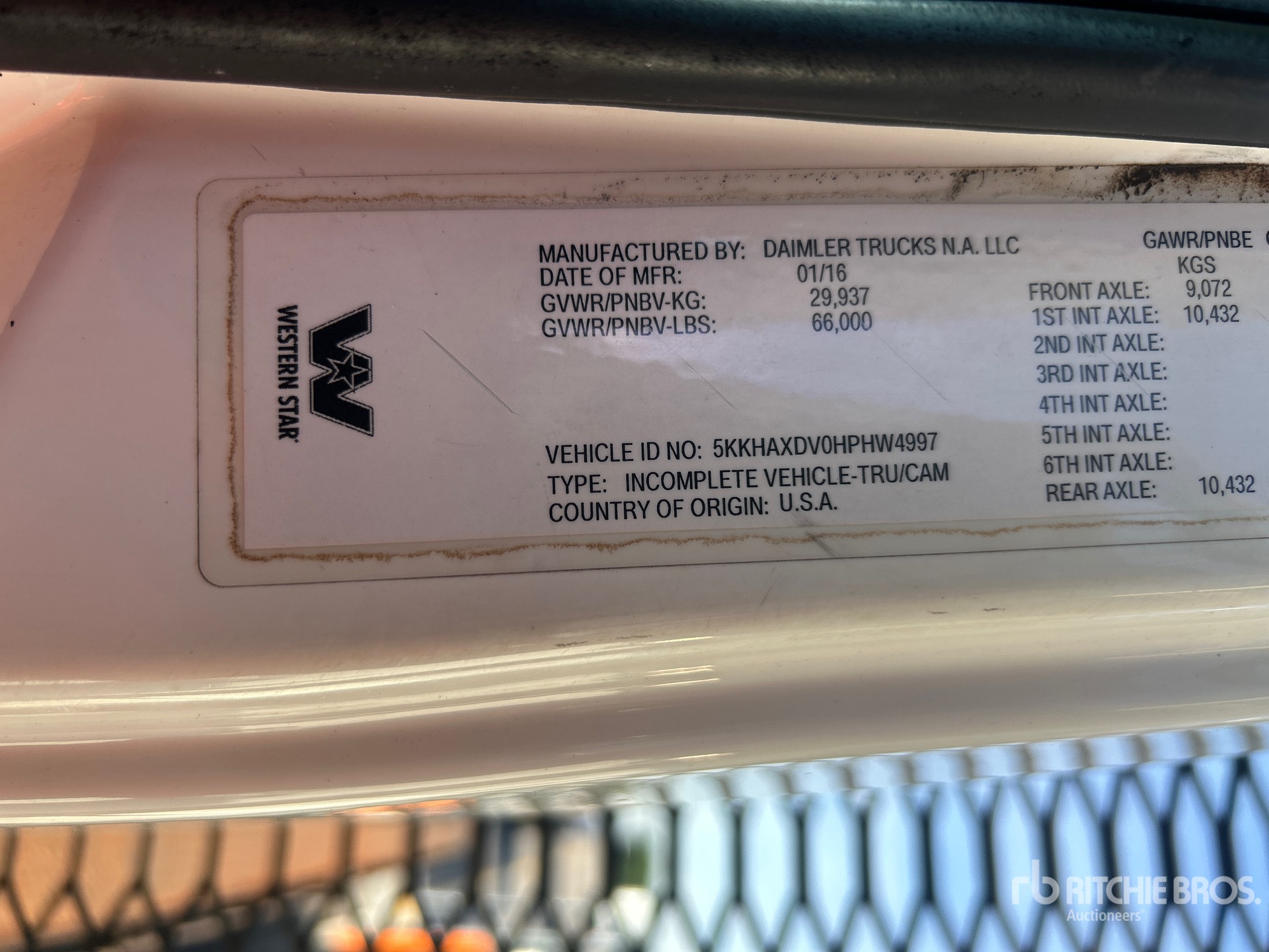 2017 Western Star 4700SB