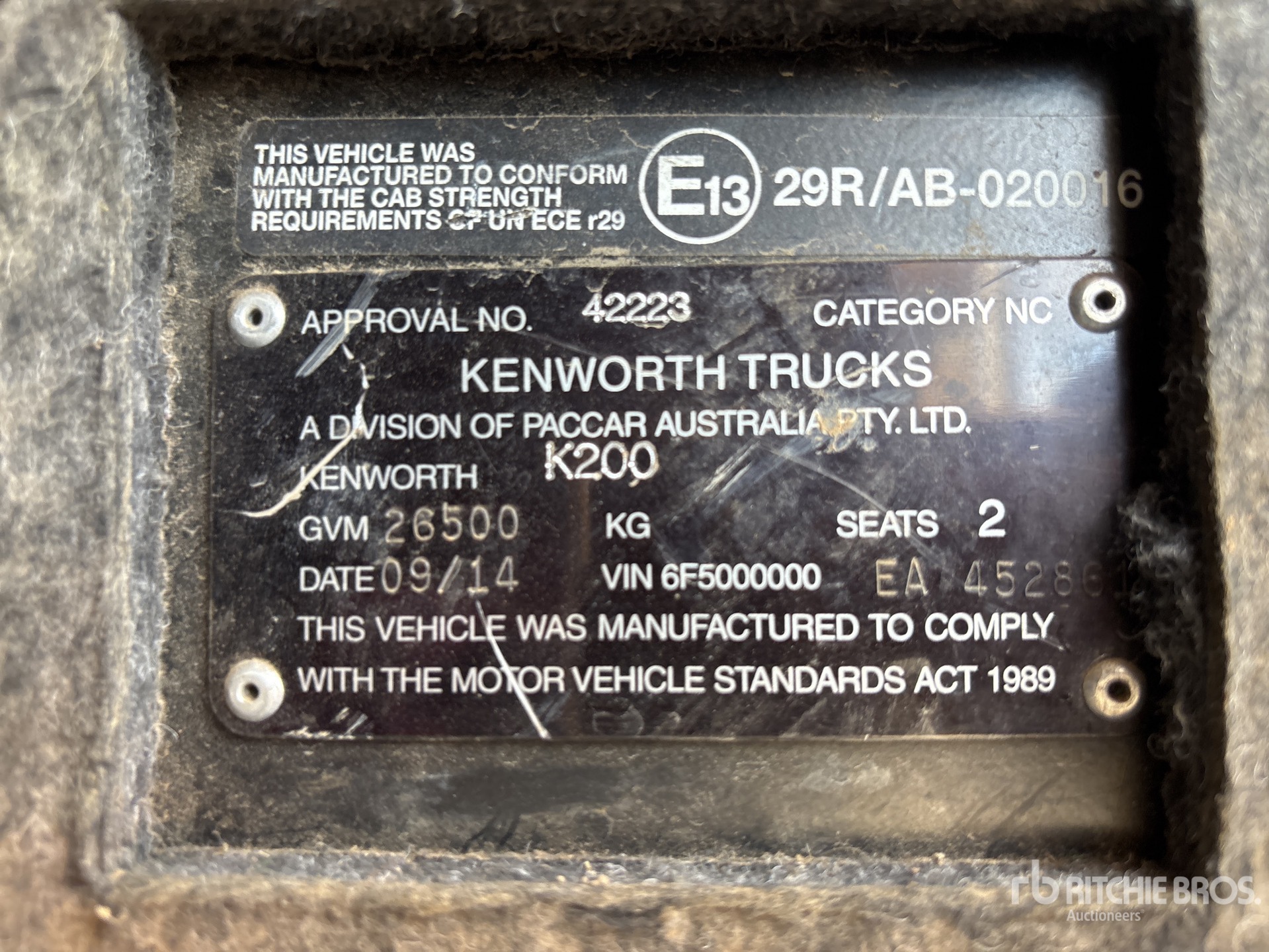 2014 Kenworth K200