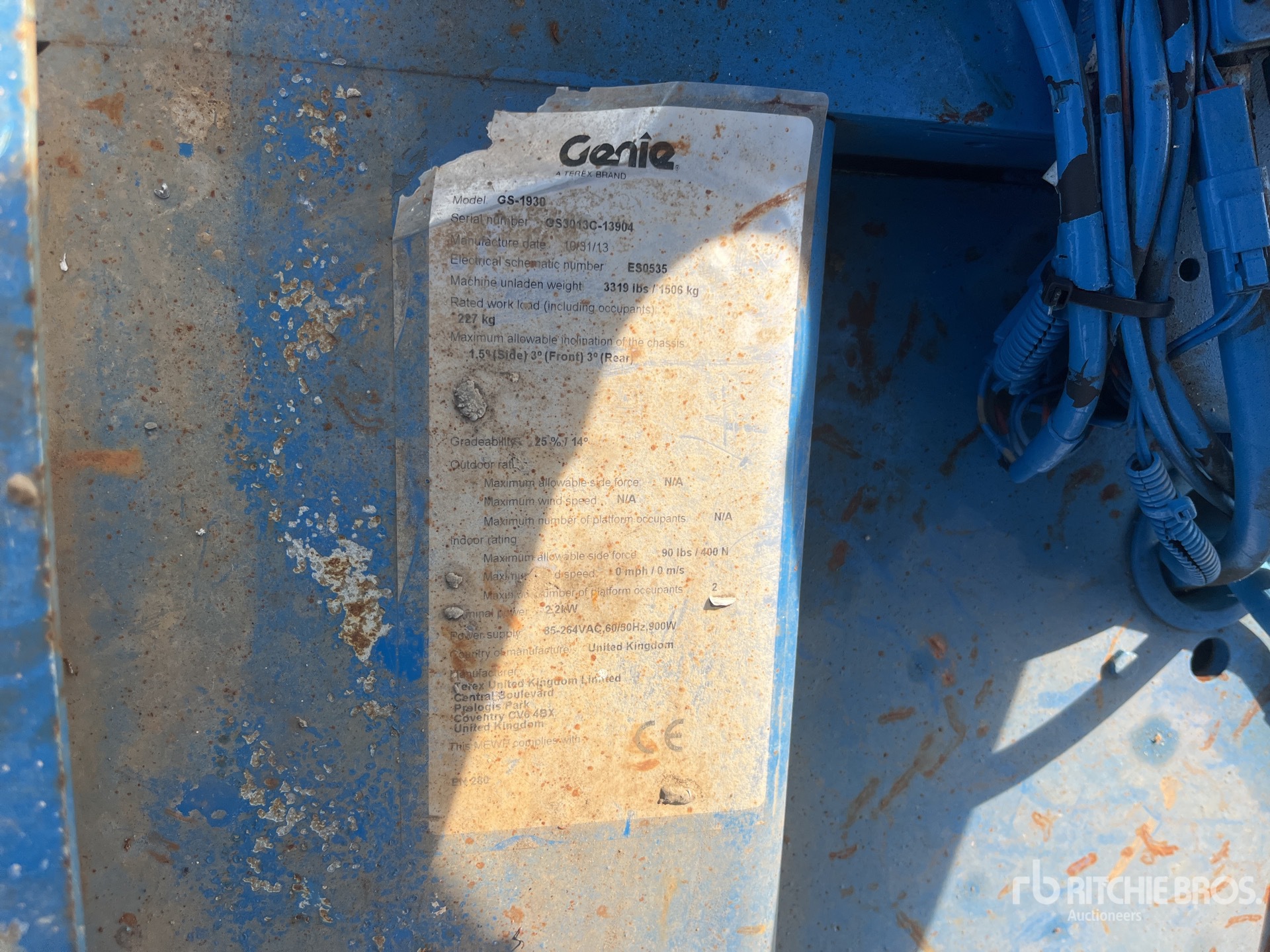 2013 Genie GS1930