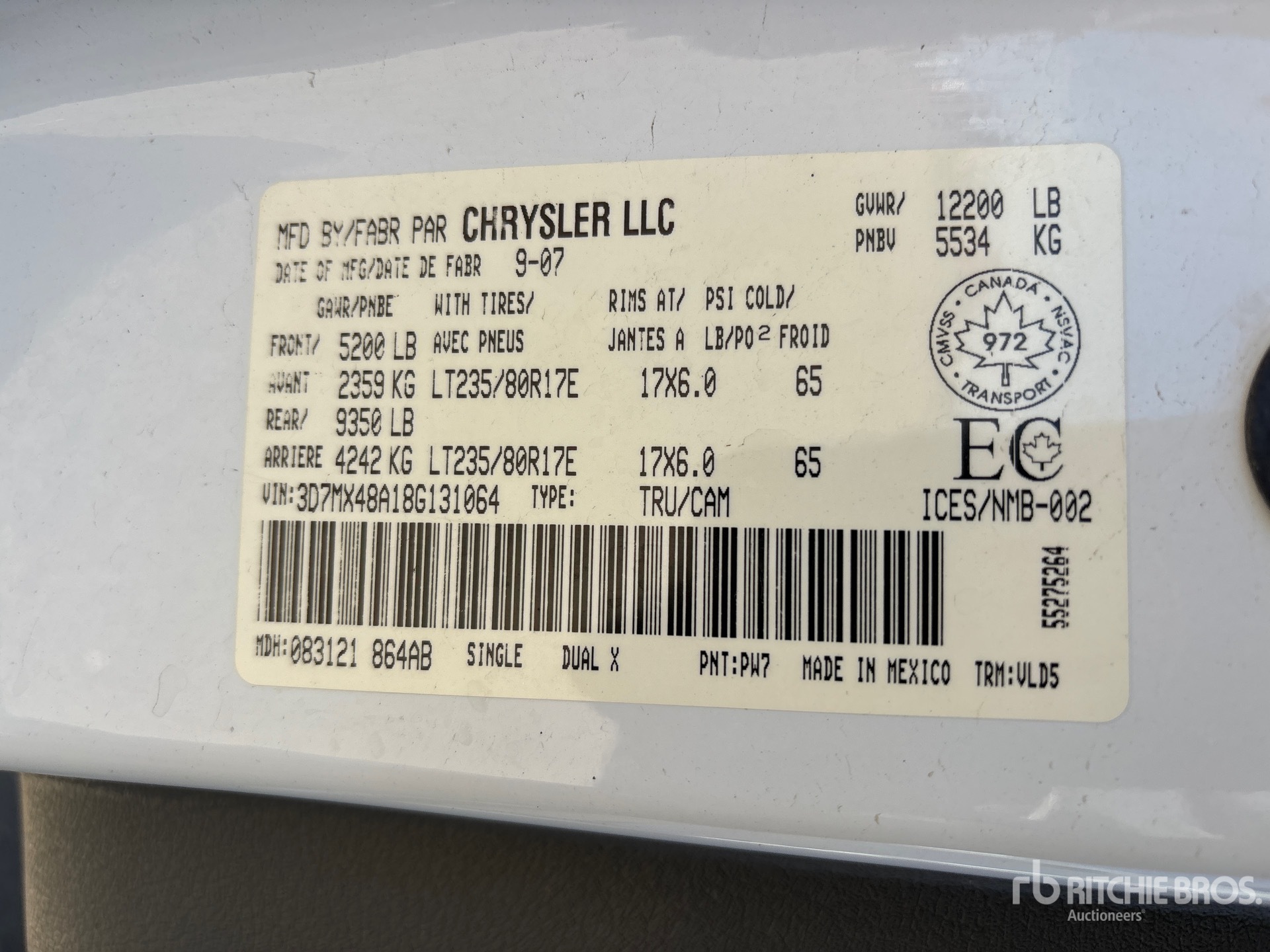 2008 Dodge 3500